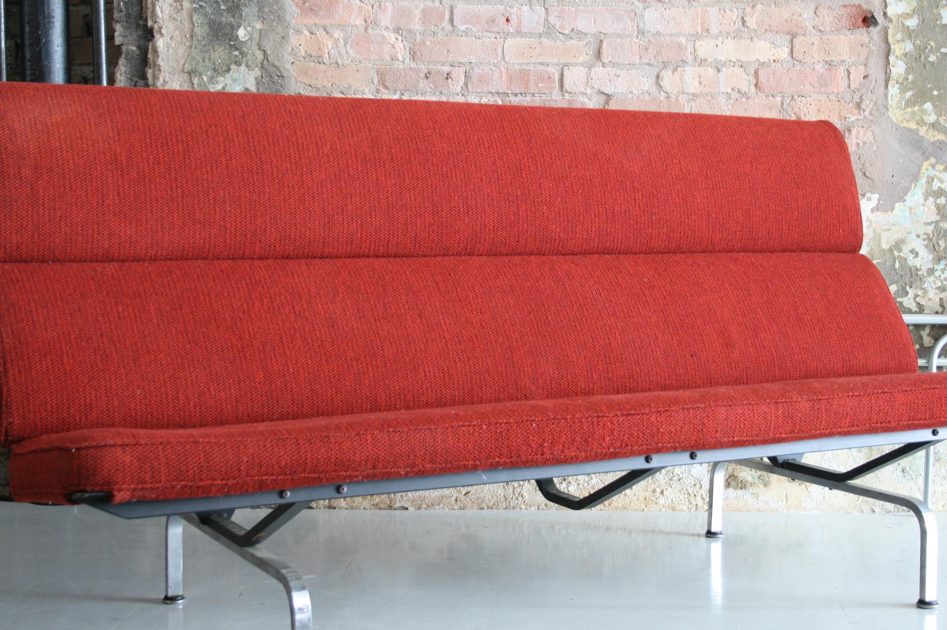 Enameled Sofa Compact by Ray and Charles Eames for Herman Miller
