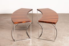 Sofa Console Tables in Brazilian Rosewood by Milo Baughman for Thayer Coggin