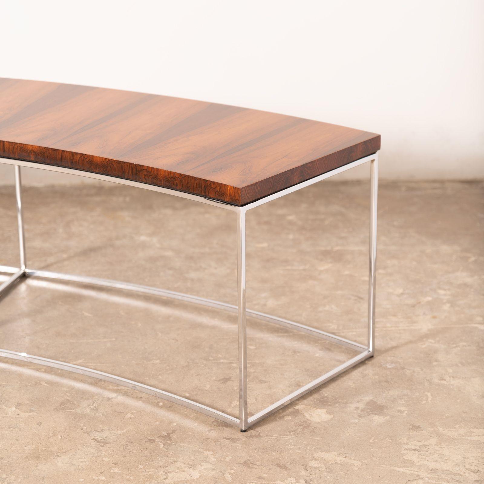 Sofa Console Tables in Brazilian Rosewood by Milo Baughman for Thayer Coggin For Sale 3