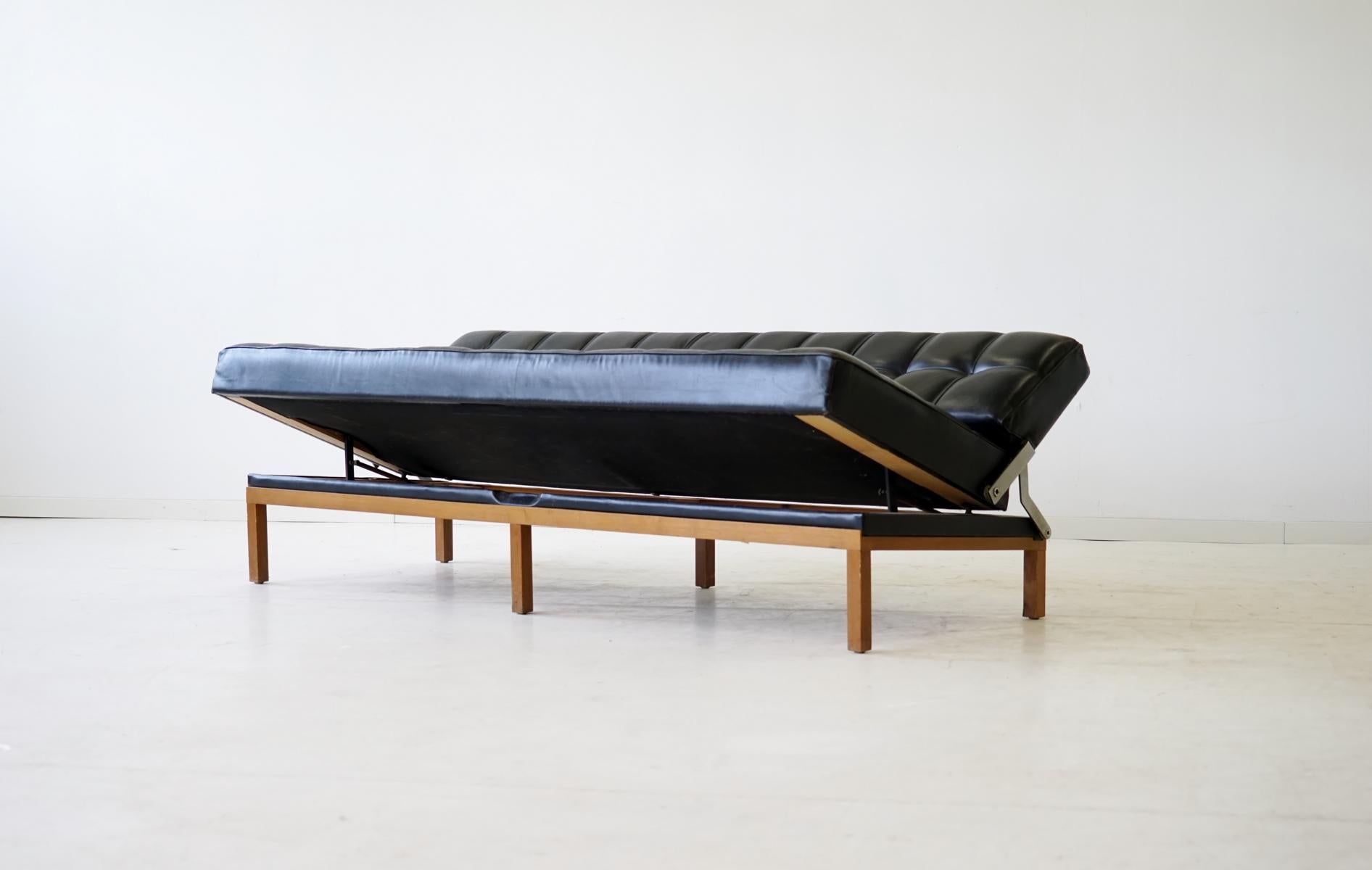 Sofa/Tagesbett Constance von Johannes Spalt für Wittmann, 1961 (Leder)