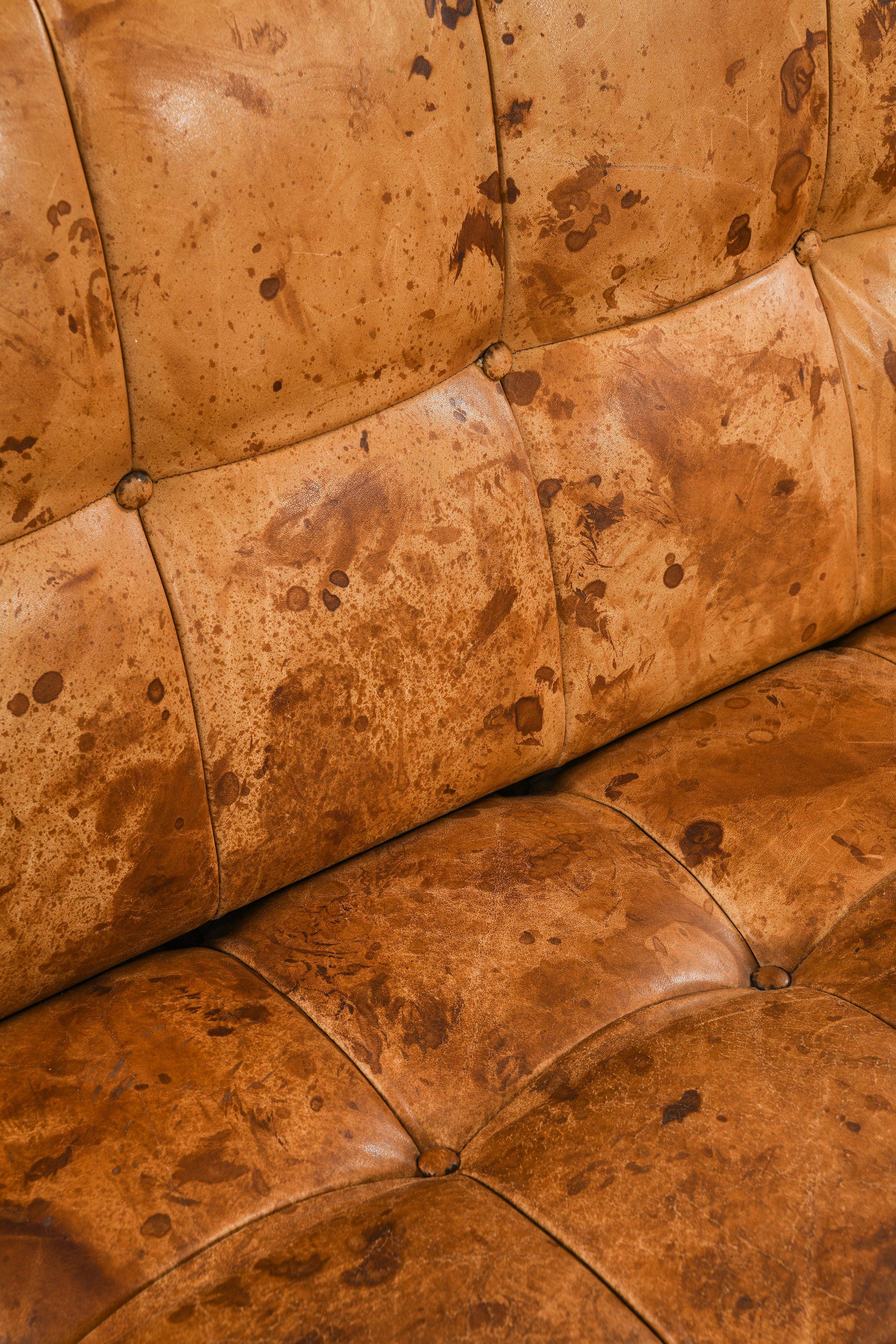 Sofa / Daybed Constanzebank in Teak, Steel and Leather by Johannes Spalt, 1960's For Sale 3