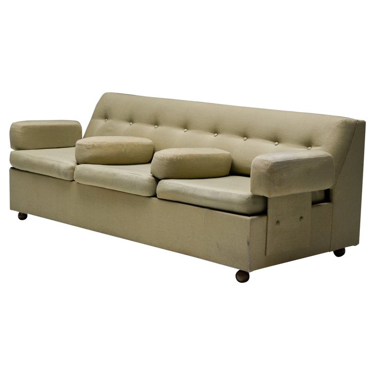 Sofa Daybed in Green Upholstery, Seng Company, Germany, 1930s