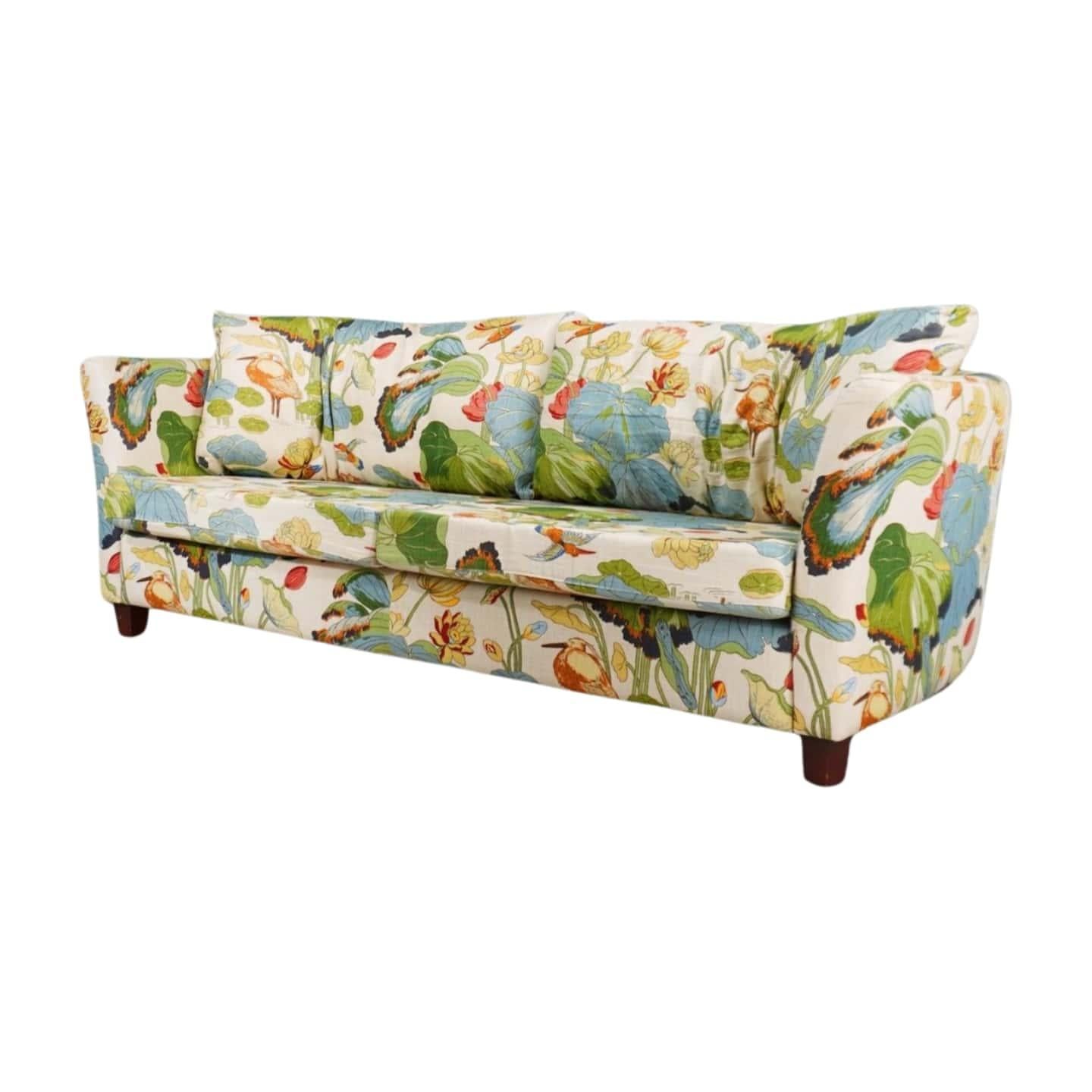 Suédois Sofa conçu par Josef Frank pour Svenskt Tenn en 1930, imprimé lotus en vente