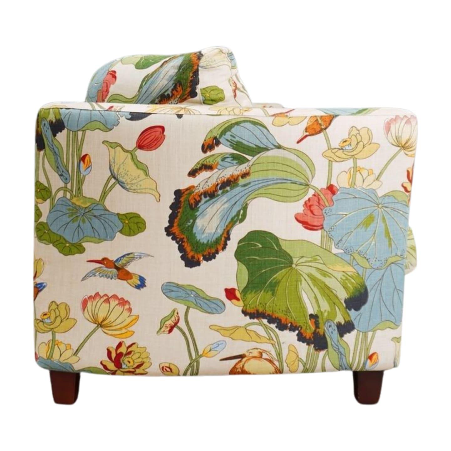 Sofa conçu par Josef Frank pour Svenskt Tenn en 1930, imprimé lotus en vente 1