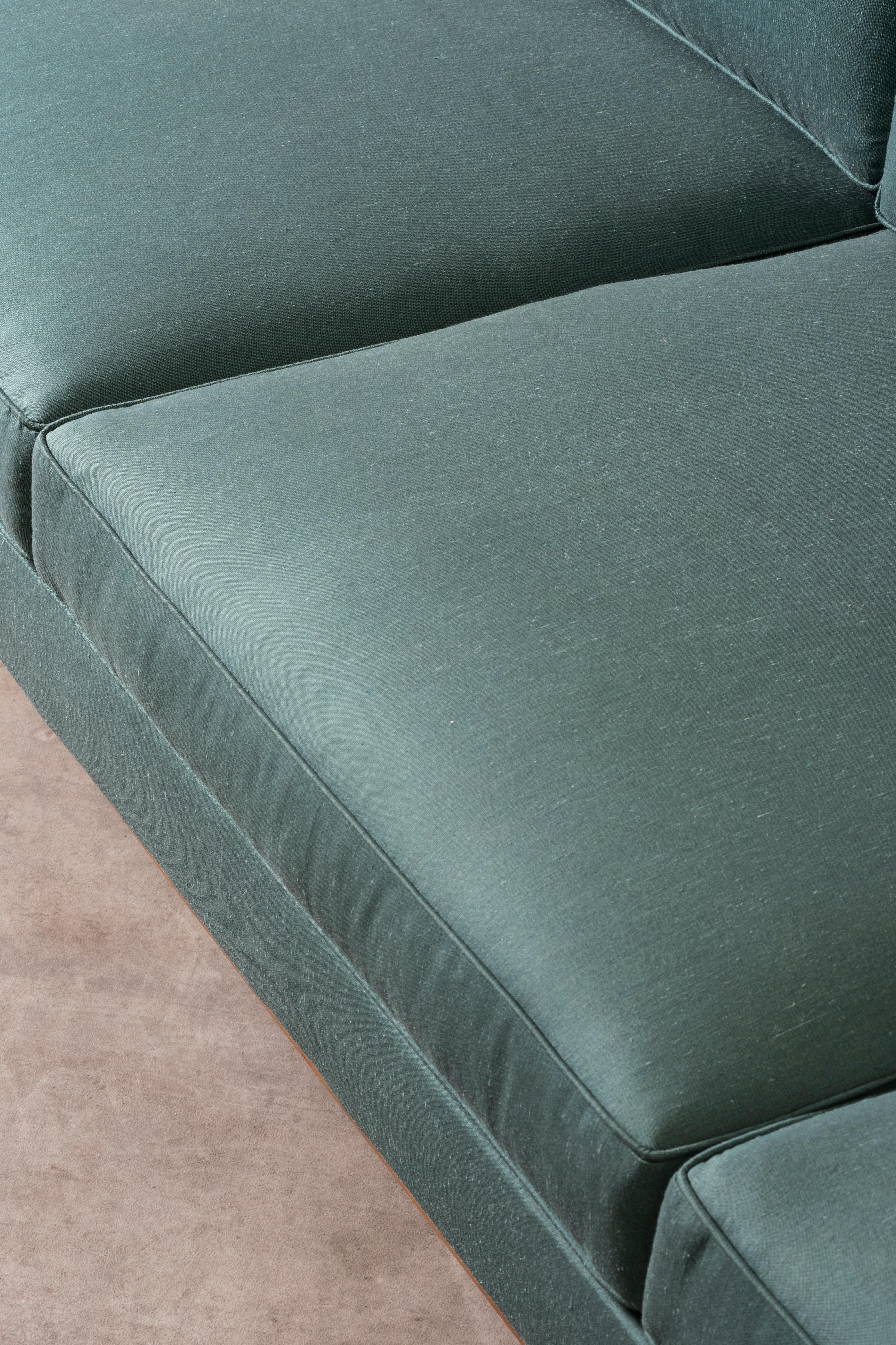 1950 Branco & Preto-Sofa bois tissu d'ameublement Fabriqué par Paubrà en vente 3