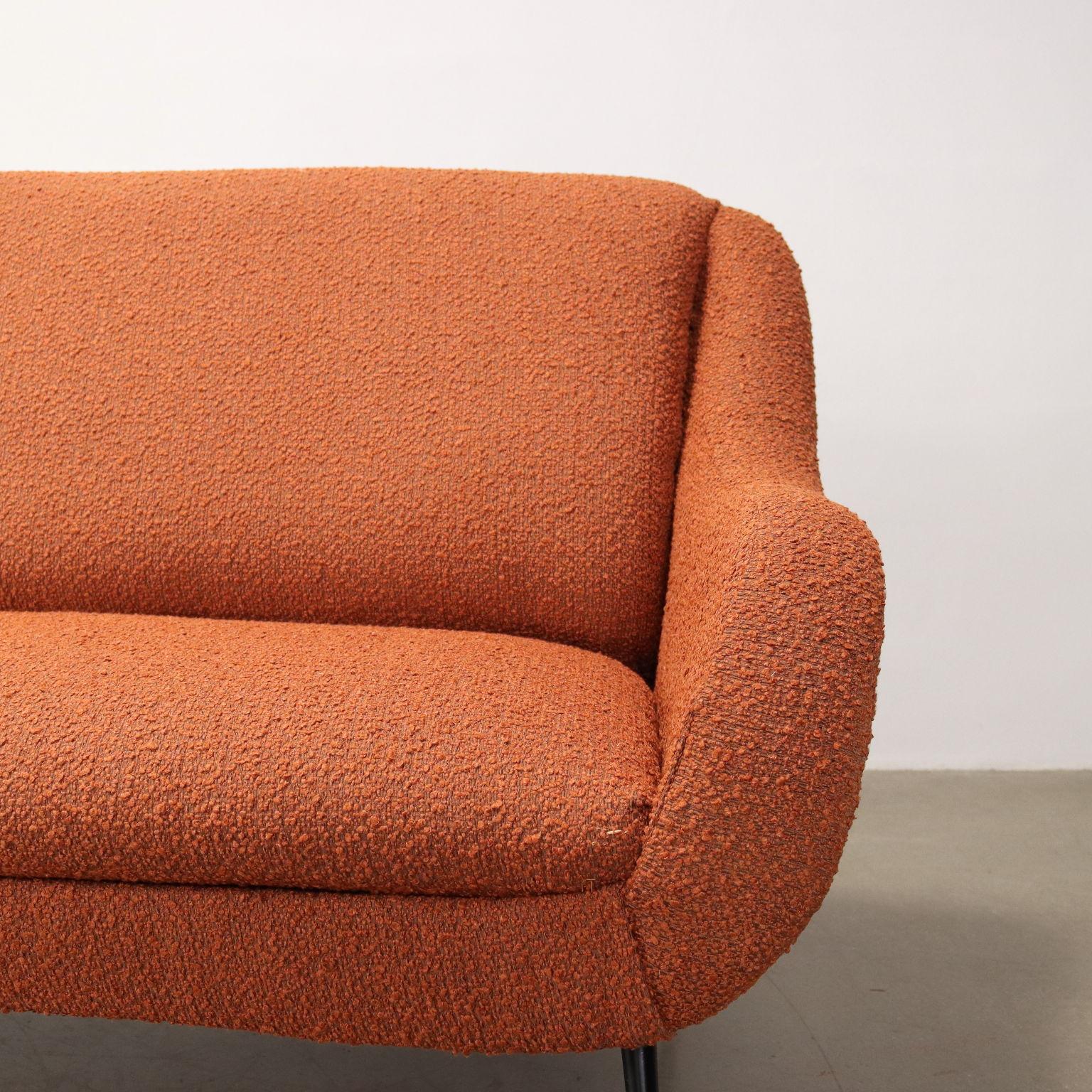 Enameled Sofa Fabric Italy 1950s-1960s