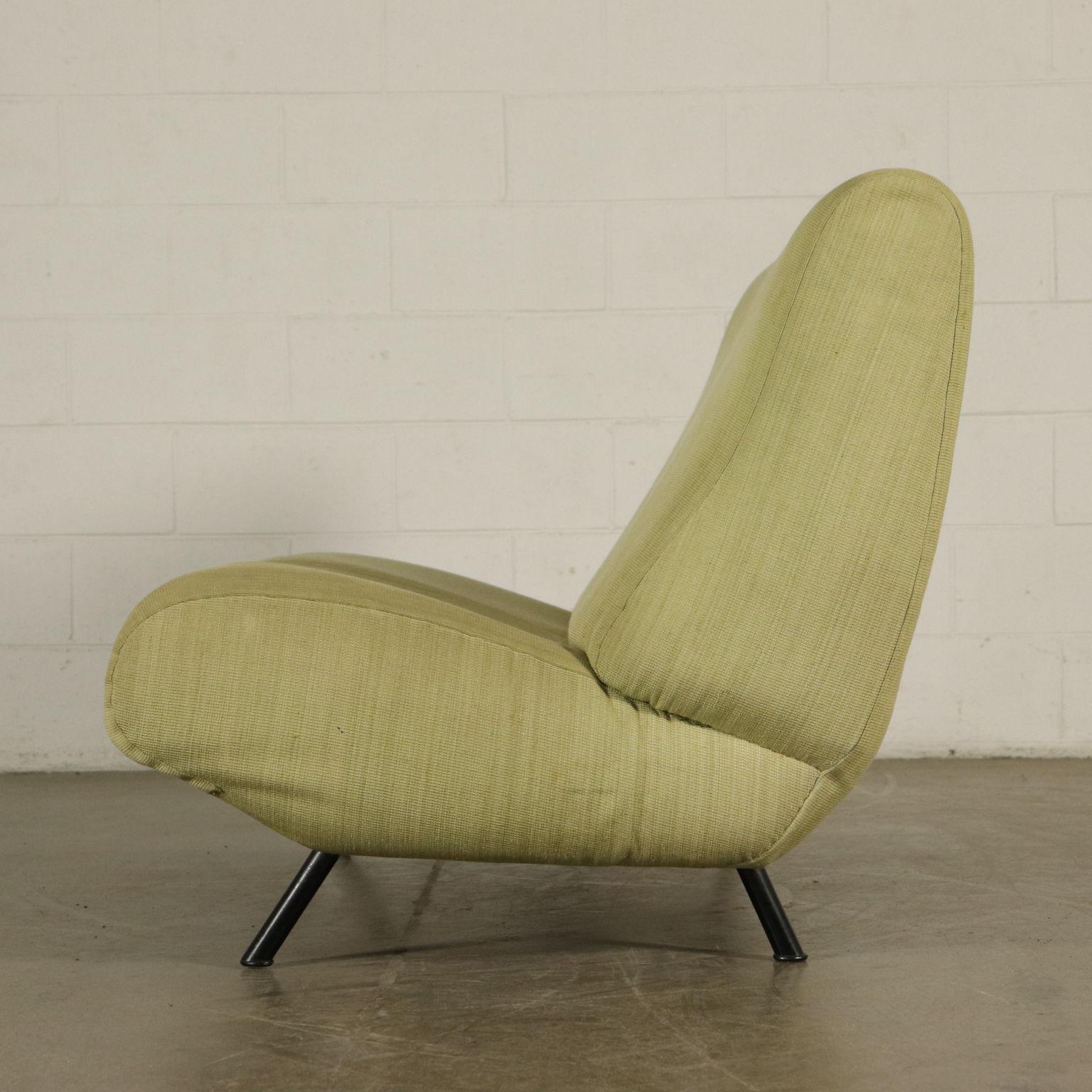 Sofa Foam, Fabric and Brass Marco Zanuso, 1960s 1