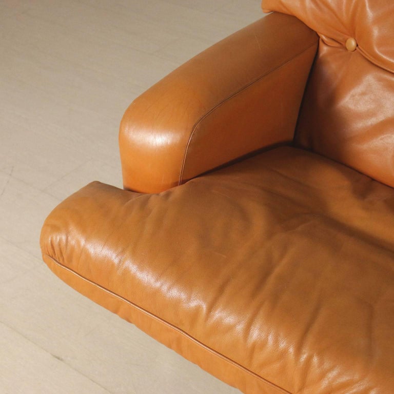 Sofa Foam Padding Leather Upholstery Vintage, Italy, 1960s at 1stDibs