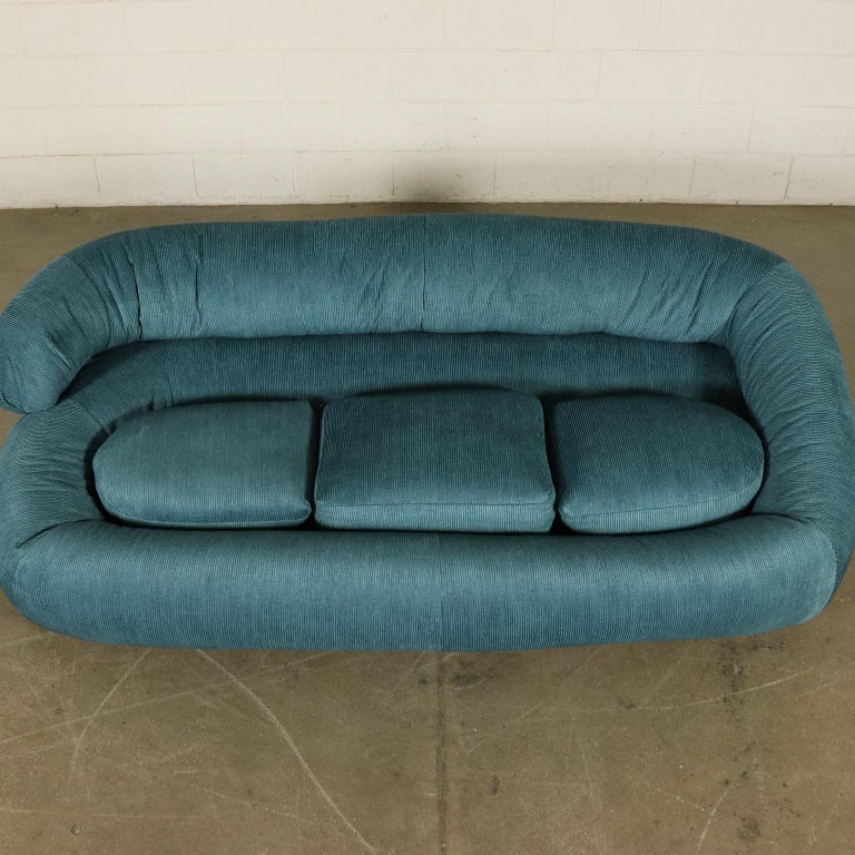 Sofa Foam Padding Velvet Vintage, Italy, 1970s at 1stDibs