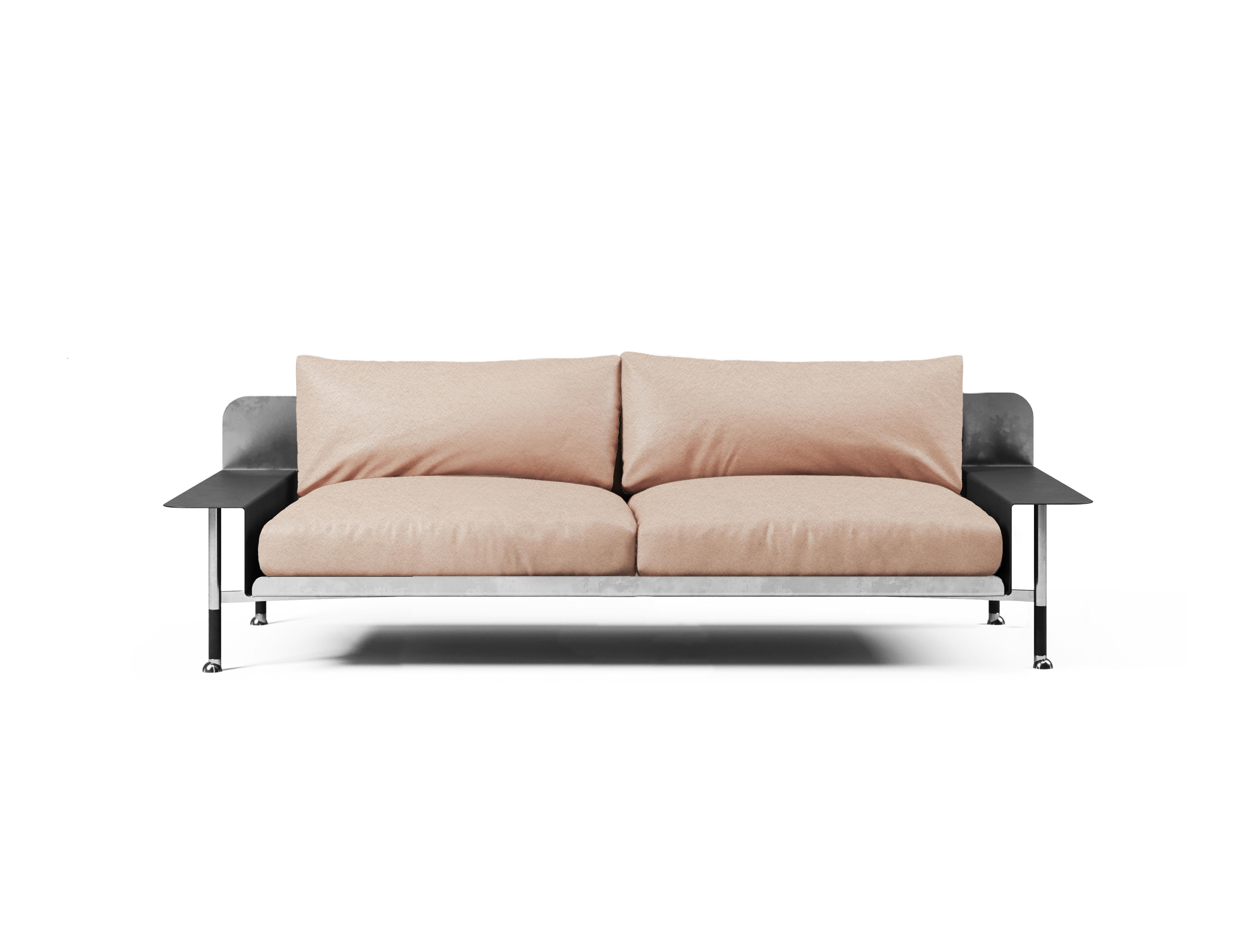 Sofa F.R.F.G. '2' with Armrests For Sale 2