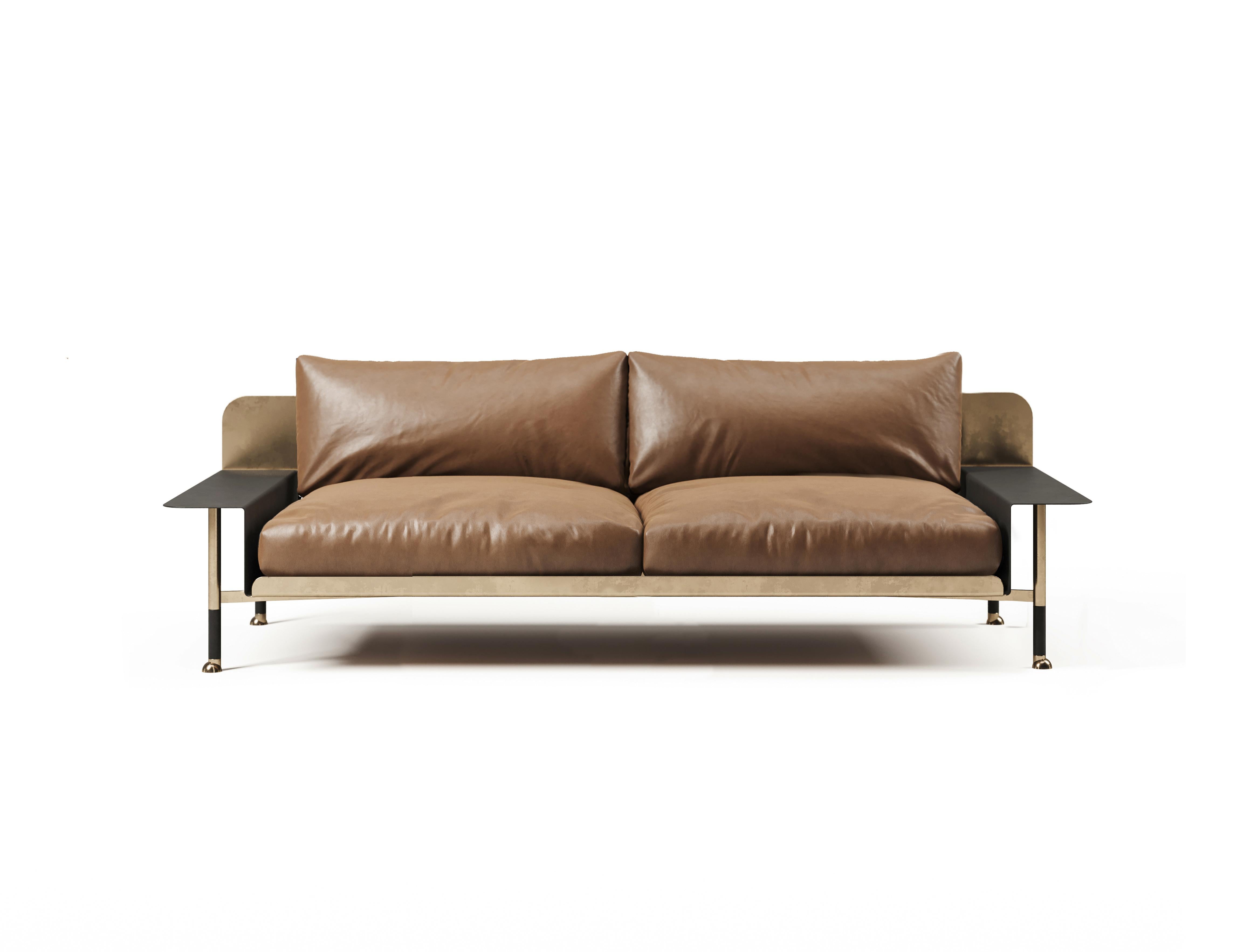 American Sofa F.R.F.G. '2' with Armrests For Sale