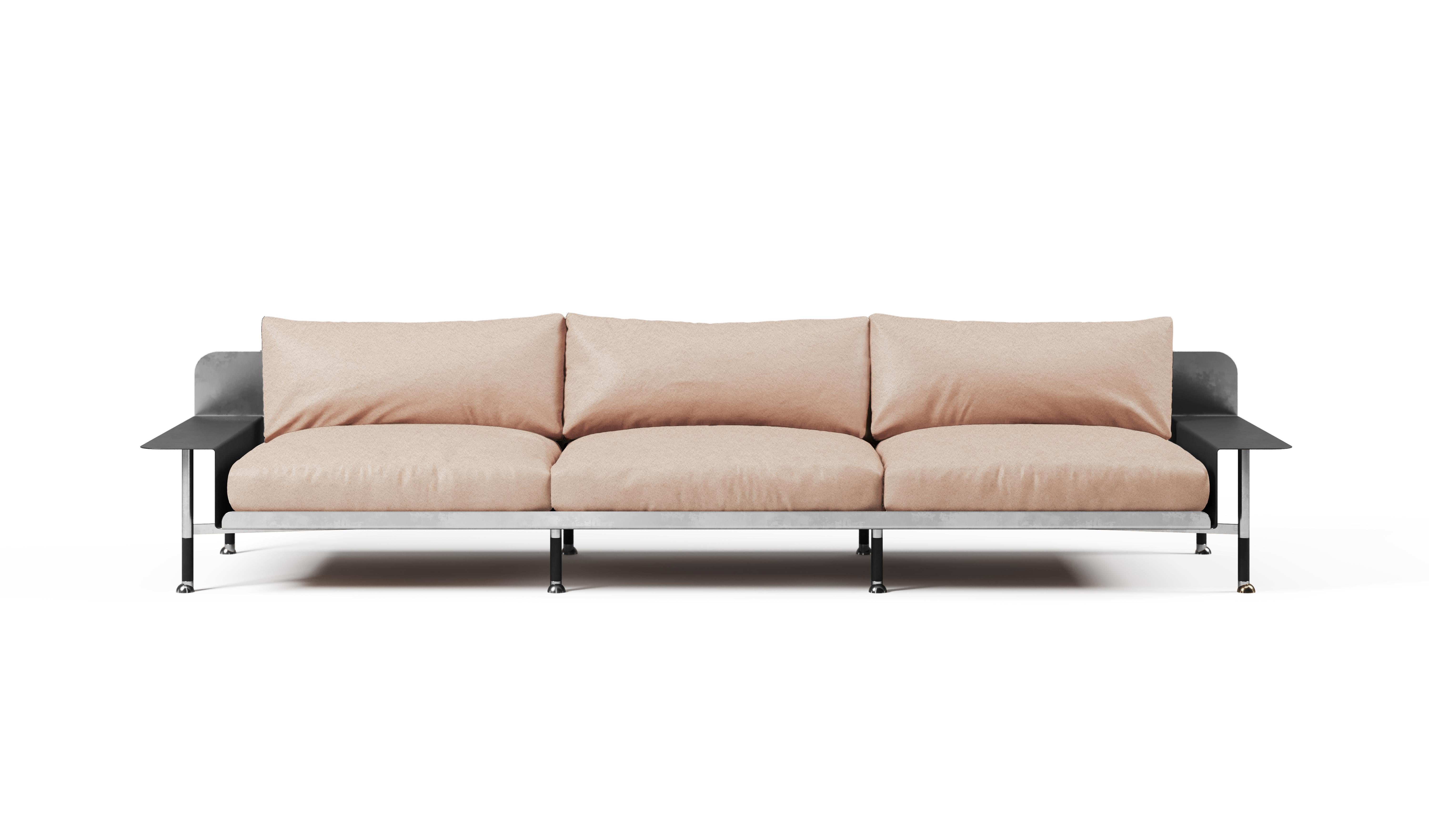 Sofa F.R.F.G. '3' with Armrests For Sale 4
