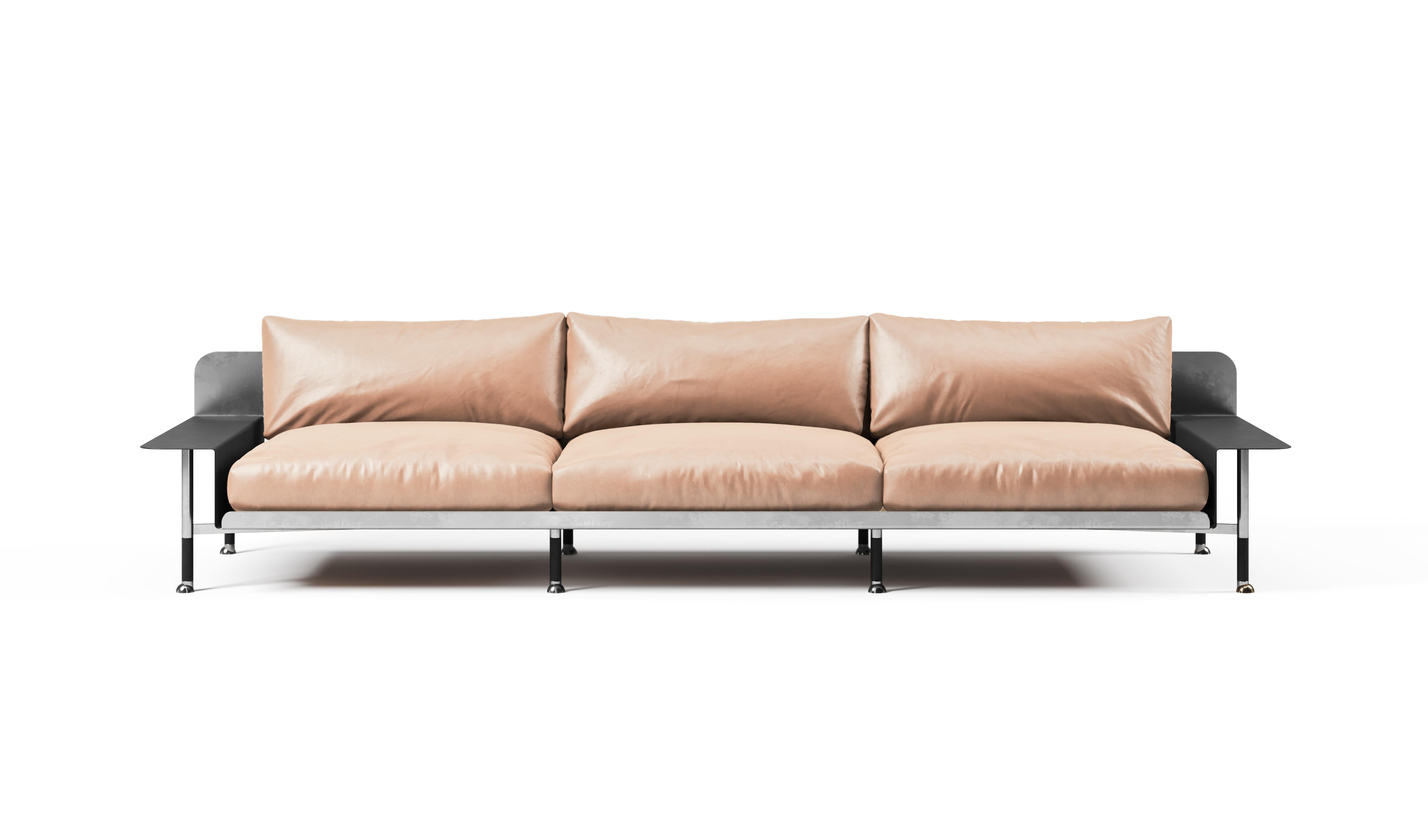 Sofa F.R.F.G. '3' with Armrests For Sale 1