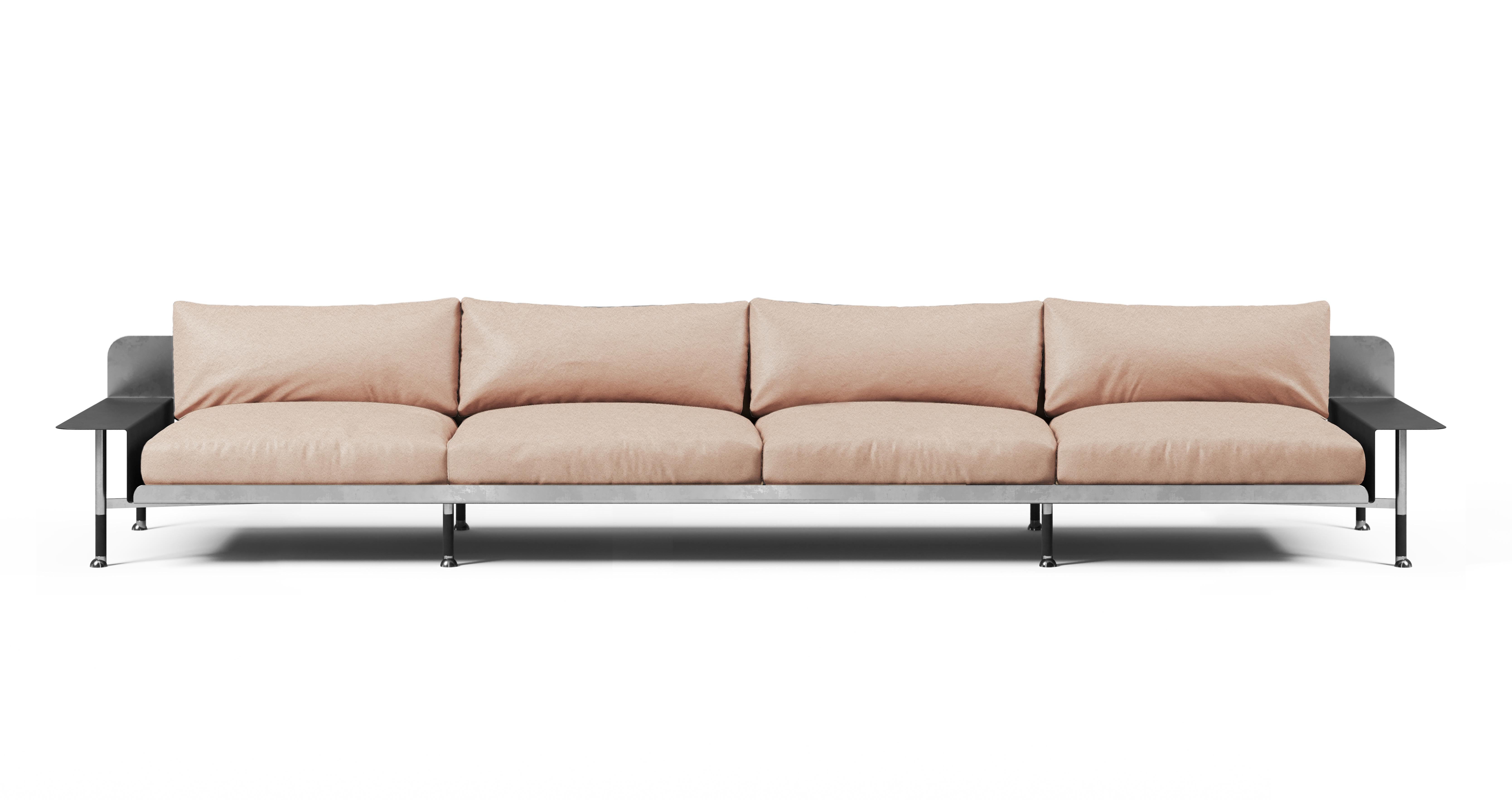 Sofa F.R.F.G. '4' with Armrests For Sale 4