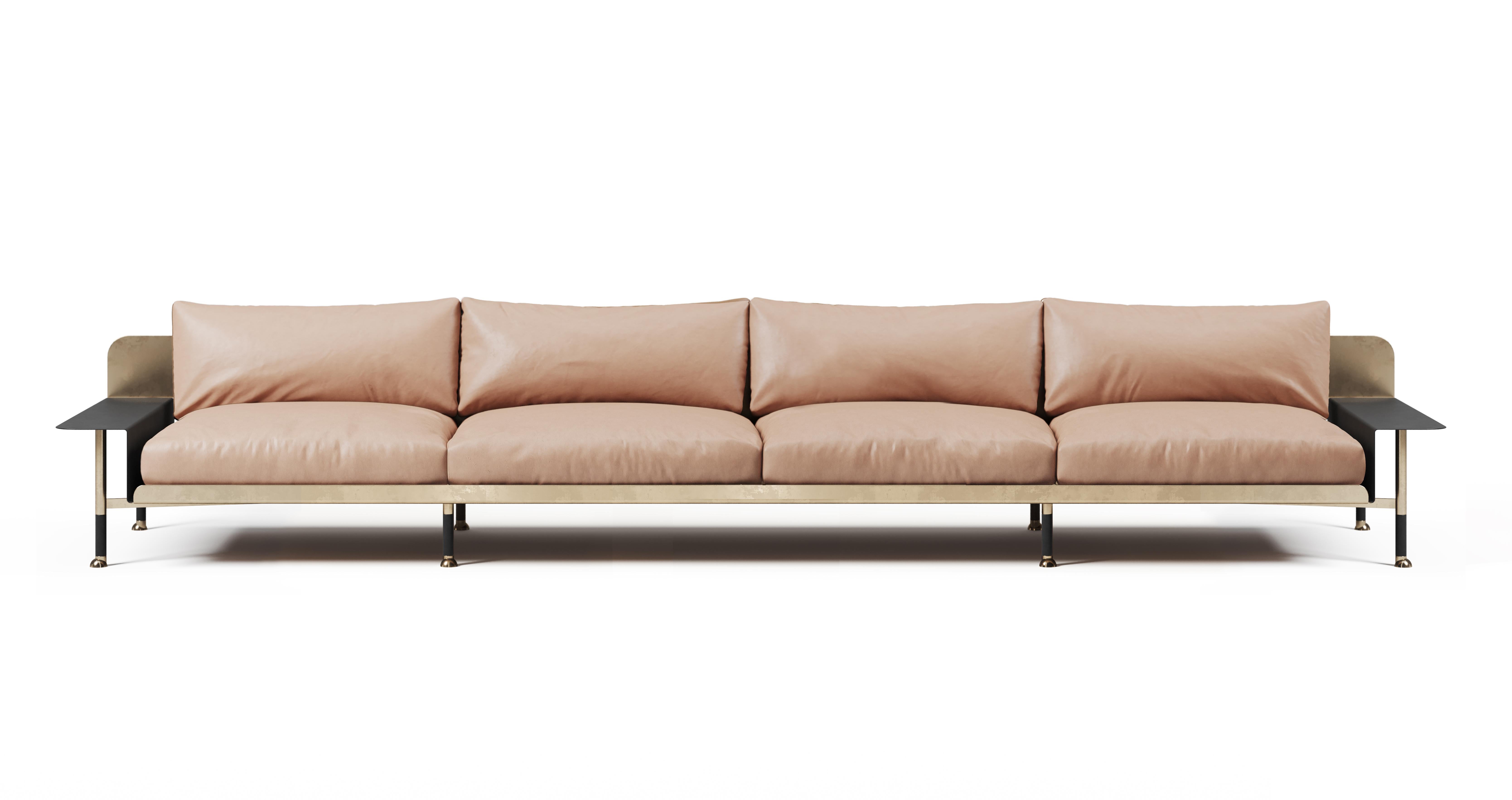 American Sofa F.R.F.G. '4' with Armrests For Sale