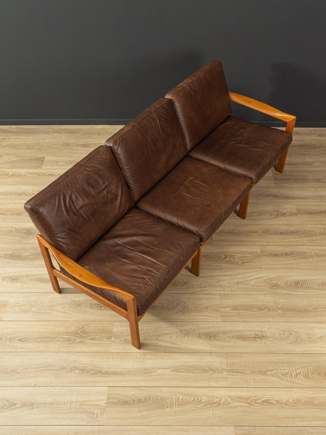 Mid-20th Century Sofa from the 1960s Designed by Illum Wikkelsø, Made in Denmark For Sale