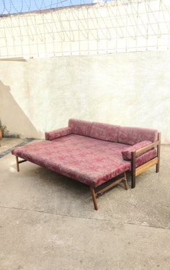 Sofa, Gelli Double Bed in Floral Satin Fabric