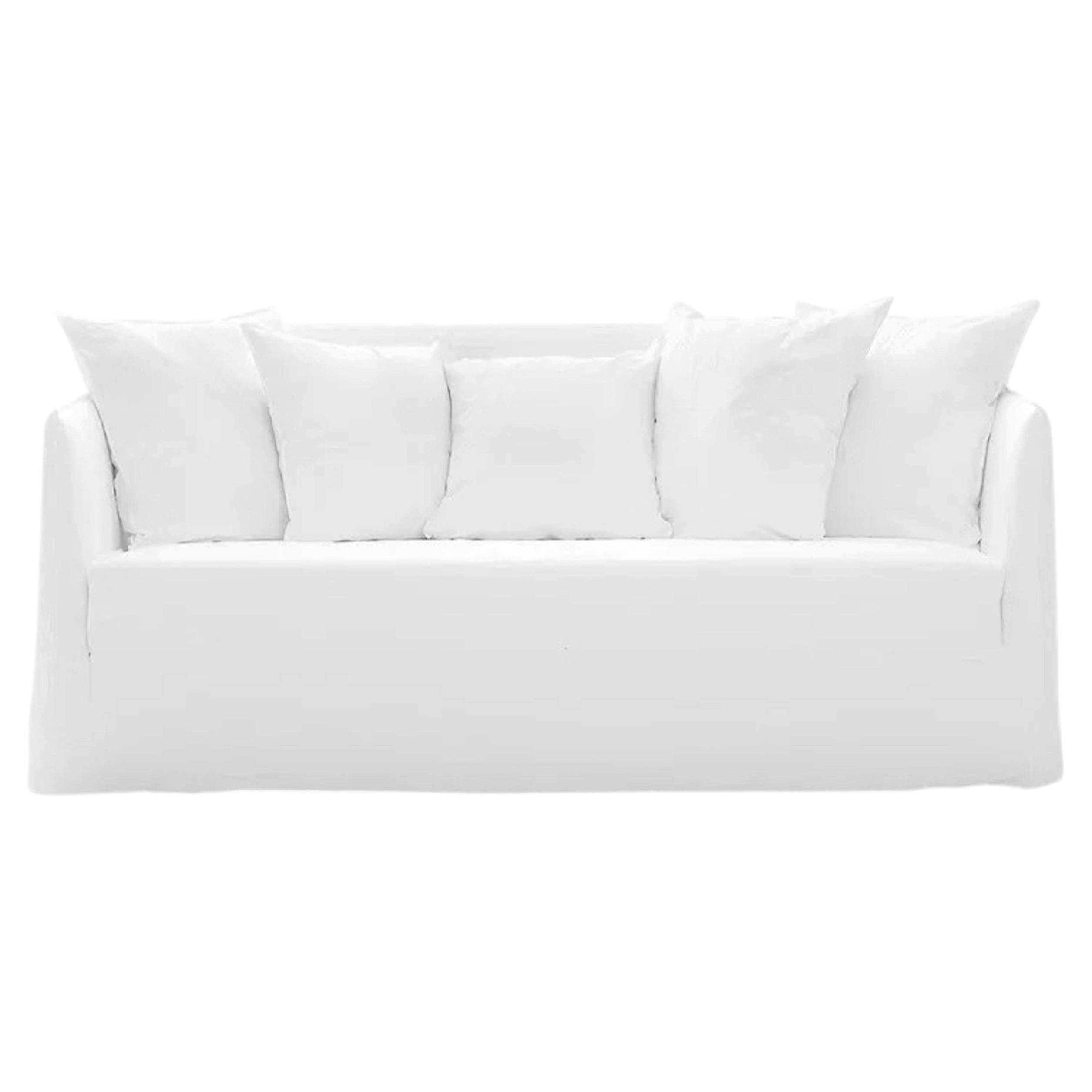 Sofa Gervasoni Ghost 110 design Paola Navone - Lino Bianco For Sale