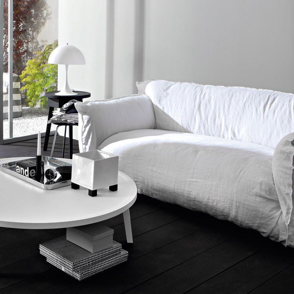 Canapé Gervasoni Nuvola 12 design Paola Navone - Lin blanc Neuf - En vente à Alcamo, IT