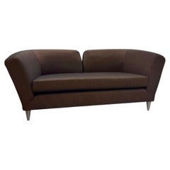 Sofa in brown fabric Fendi Casa