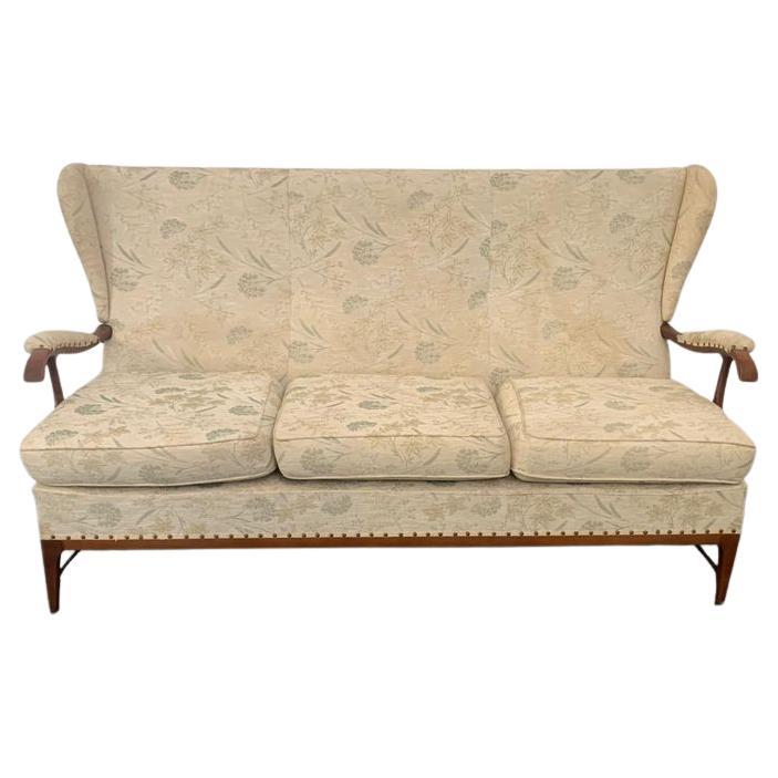 Sofa aus Kirschbaumholz von Paolo Buffa, 1950er Jahre im Angebot