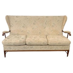 Sofa aus Kirschbaumholz von Paolo Buffa, 1950er Jahre