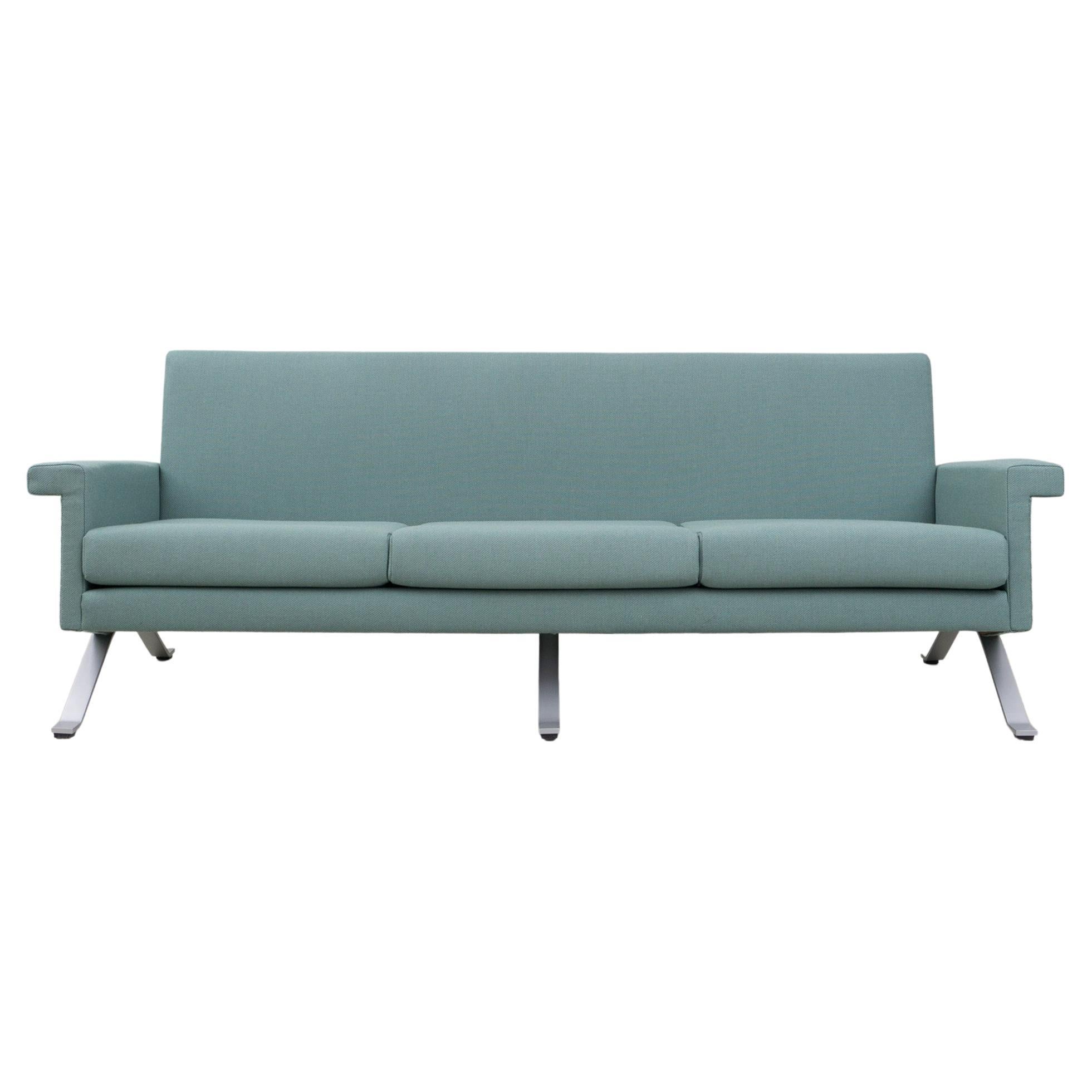 Canapé gris-vert, modèle 875, Ico Parisi, 1960