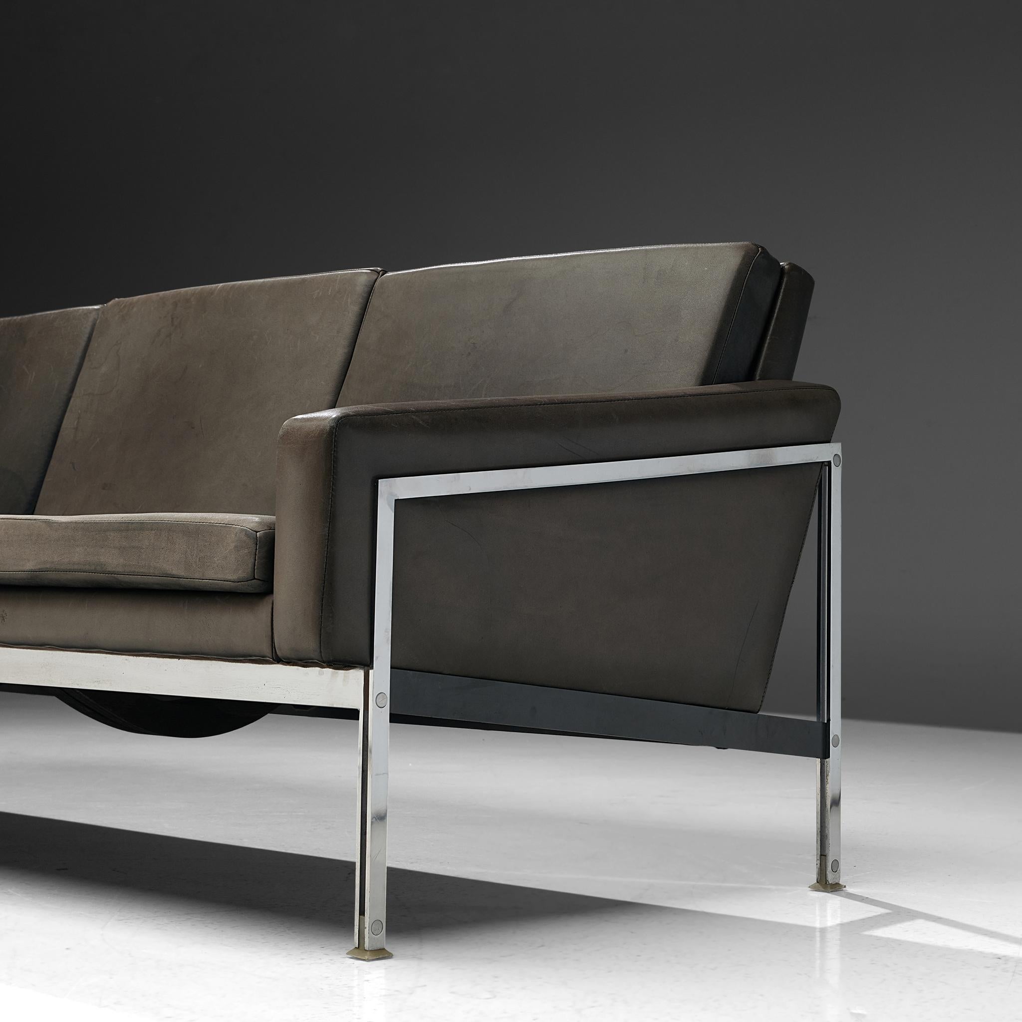 Snapshot of Gray Minimalist Leather Sofa Frames