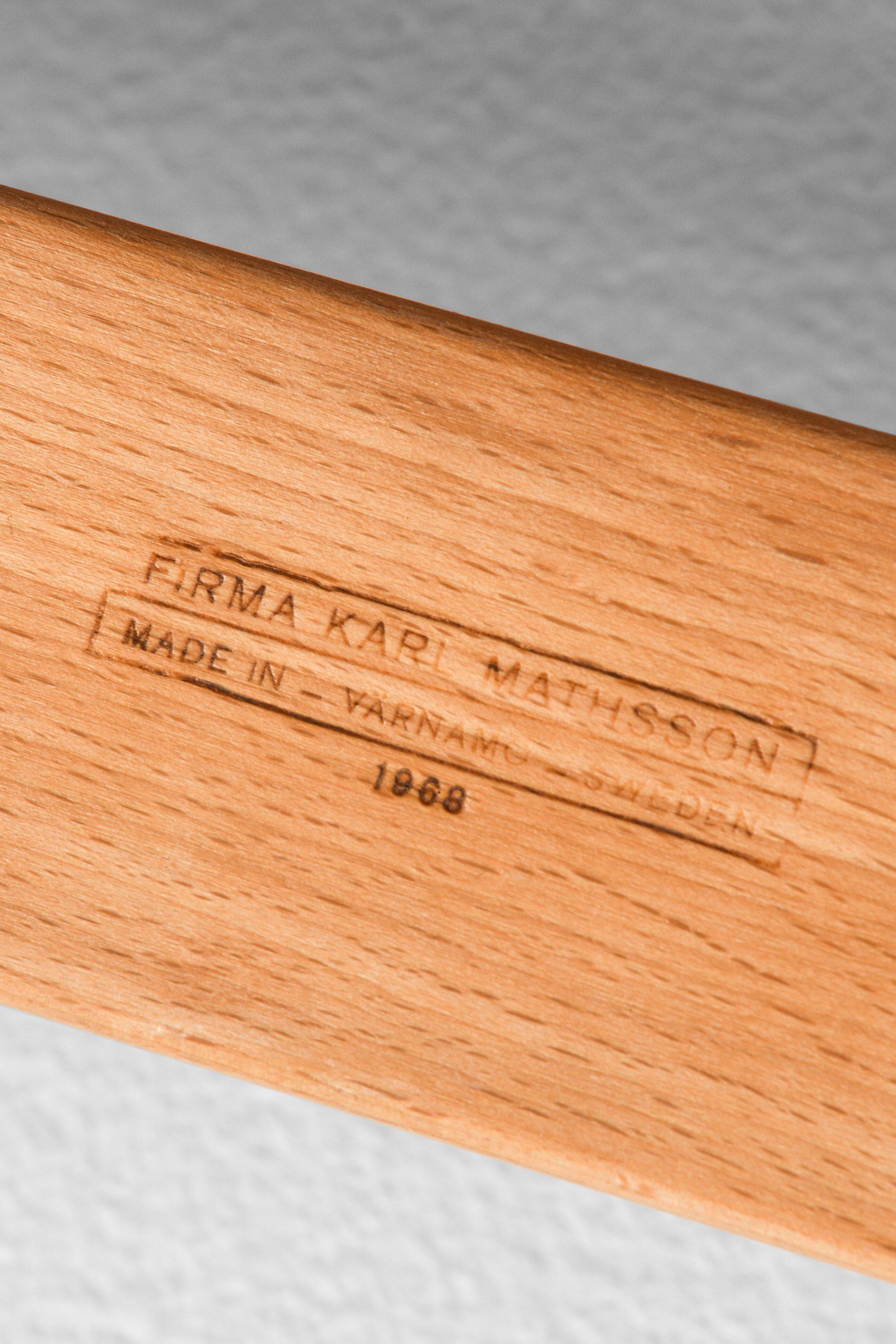 Sofa aus laminierter Birke und Original-Lederband von Bruno Mathsson, 1968 im Angebot 1