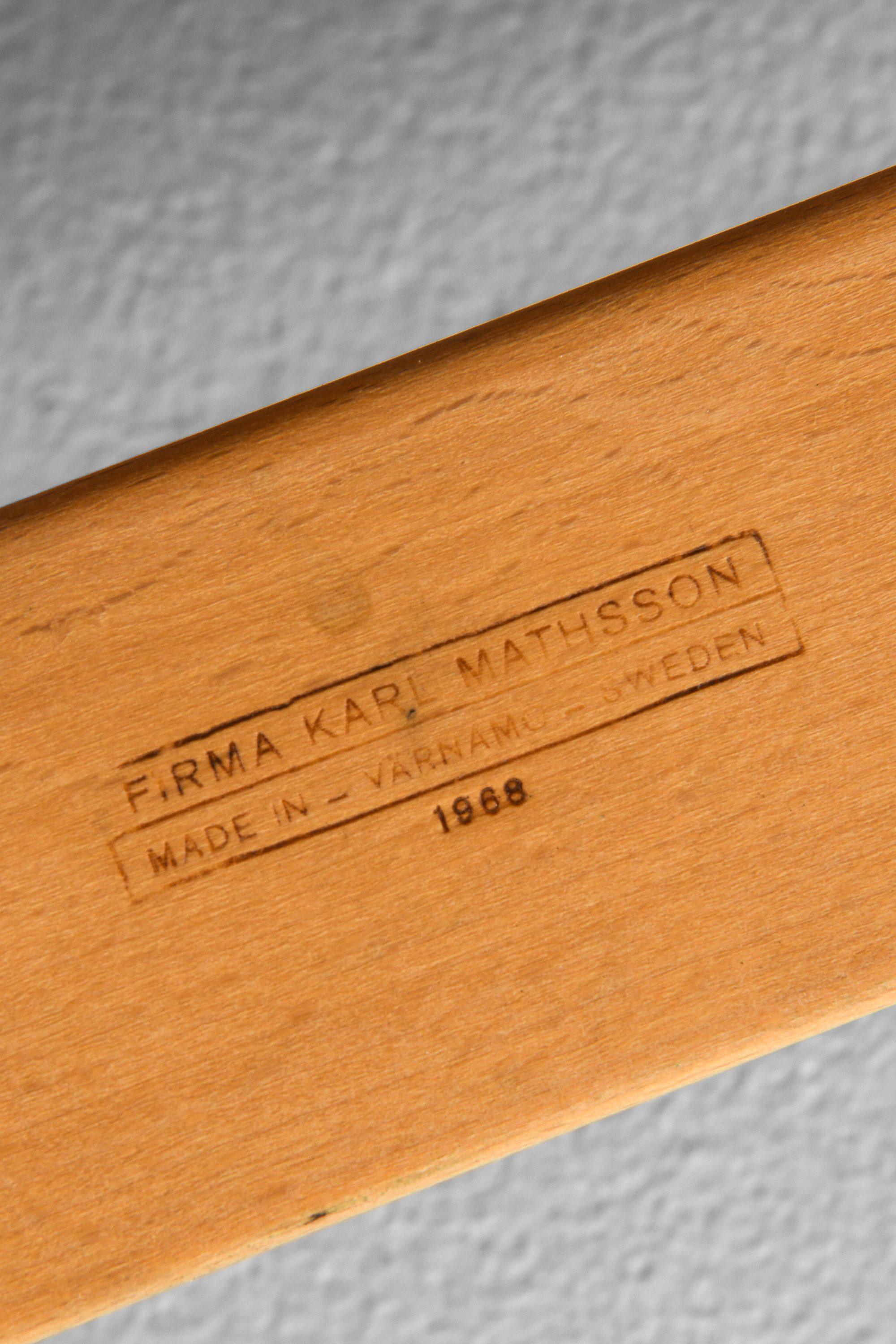 Sofa aus laminierter Birke und Original-Lederband von Bruno Mathsson, 1968 im Angebot 2