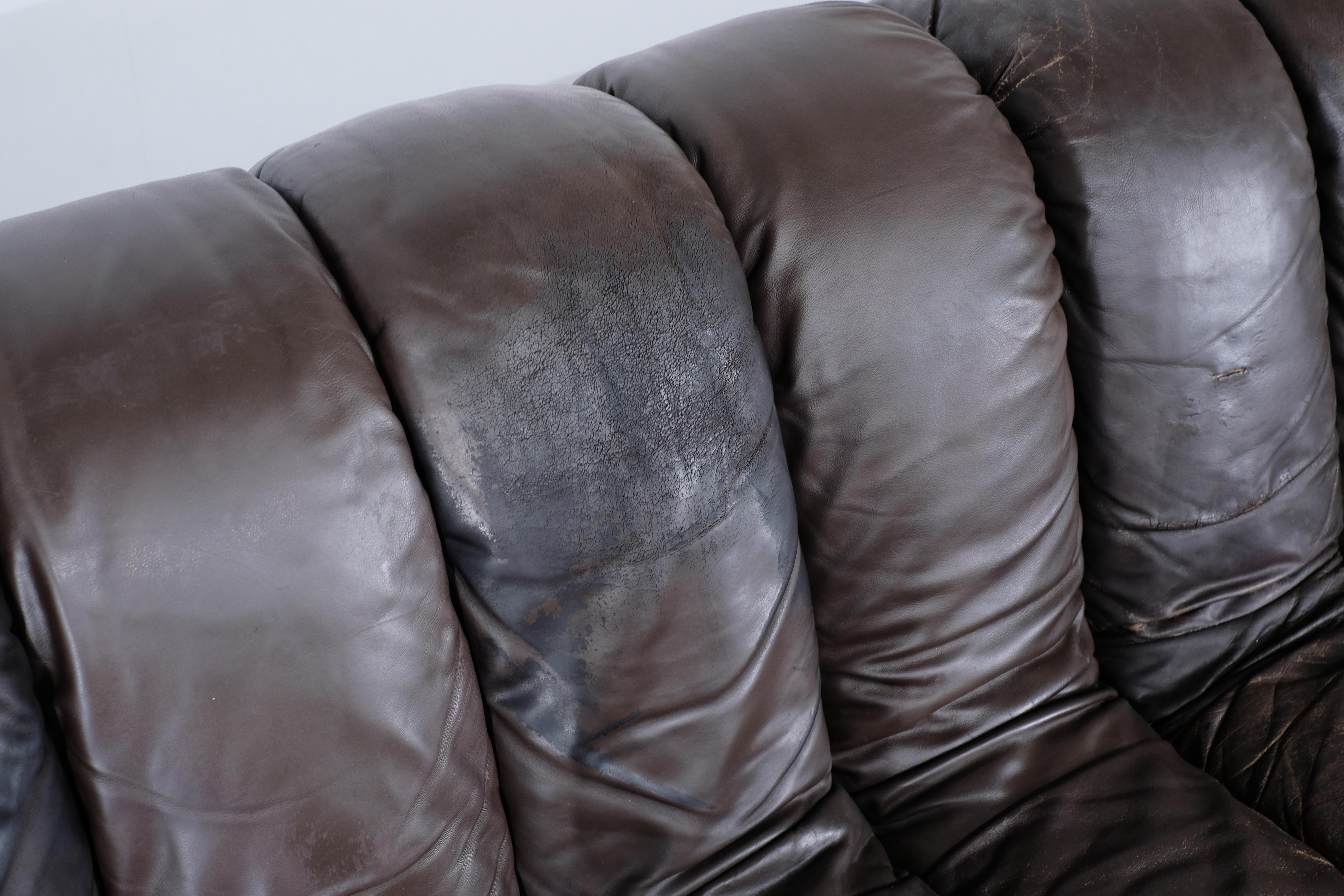 Sofa aus Leder Non Stop „Ds 600“ für De Sede, Schweiz 1970er Jahre. im Angebot 8