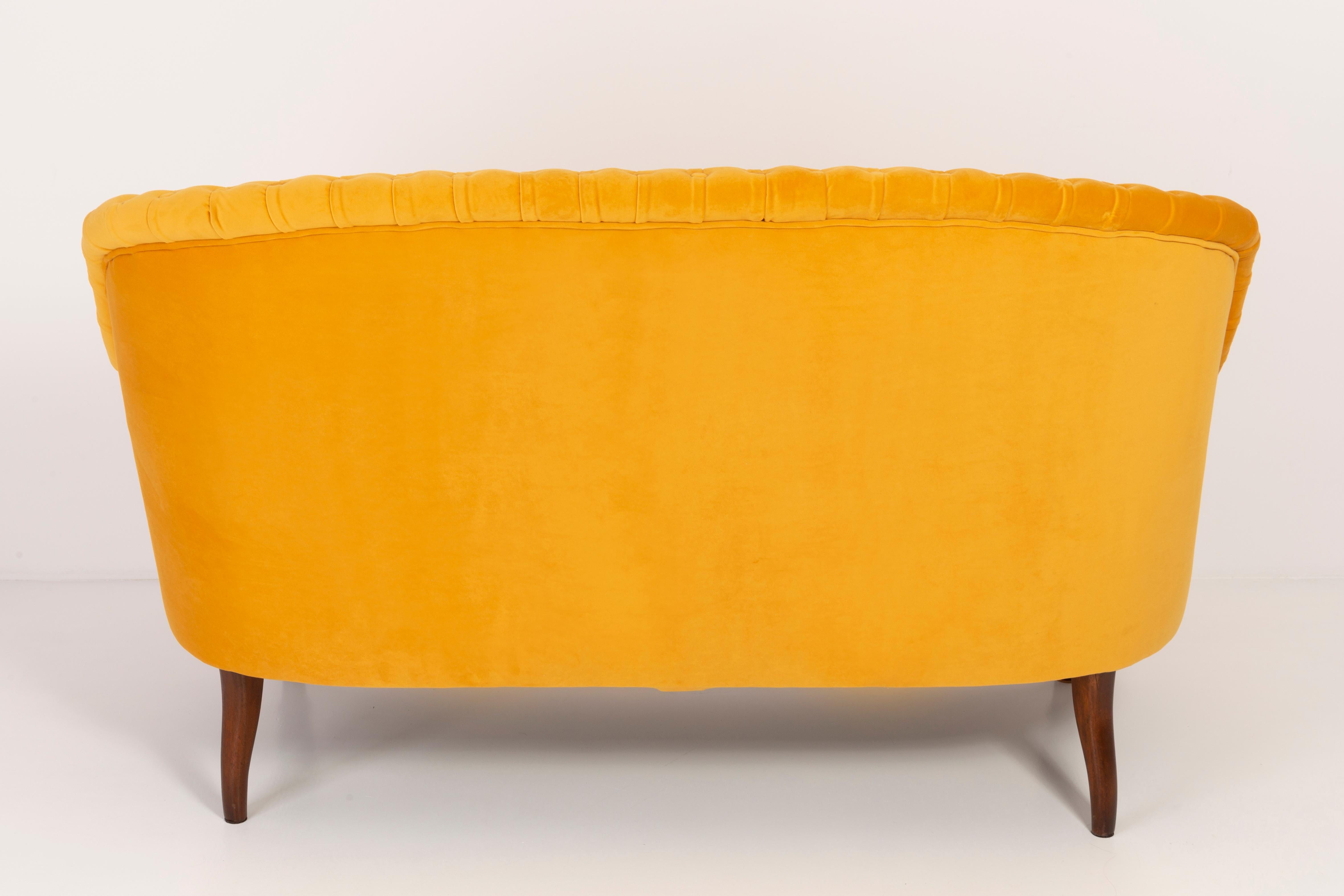Sofa in Louis XVI Style Yellow Mustard, 1930s, Germany For Sale 2