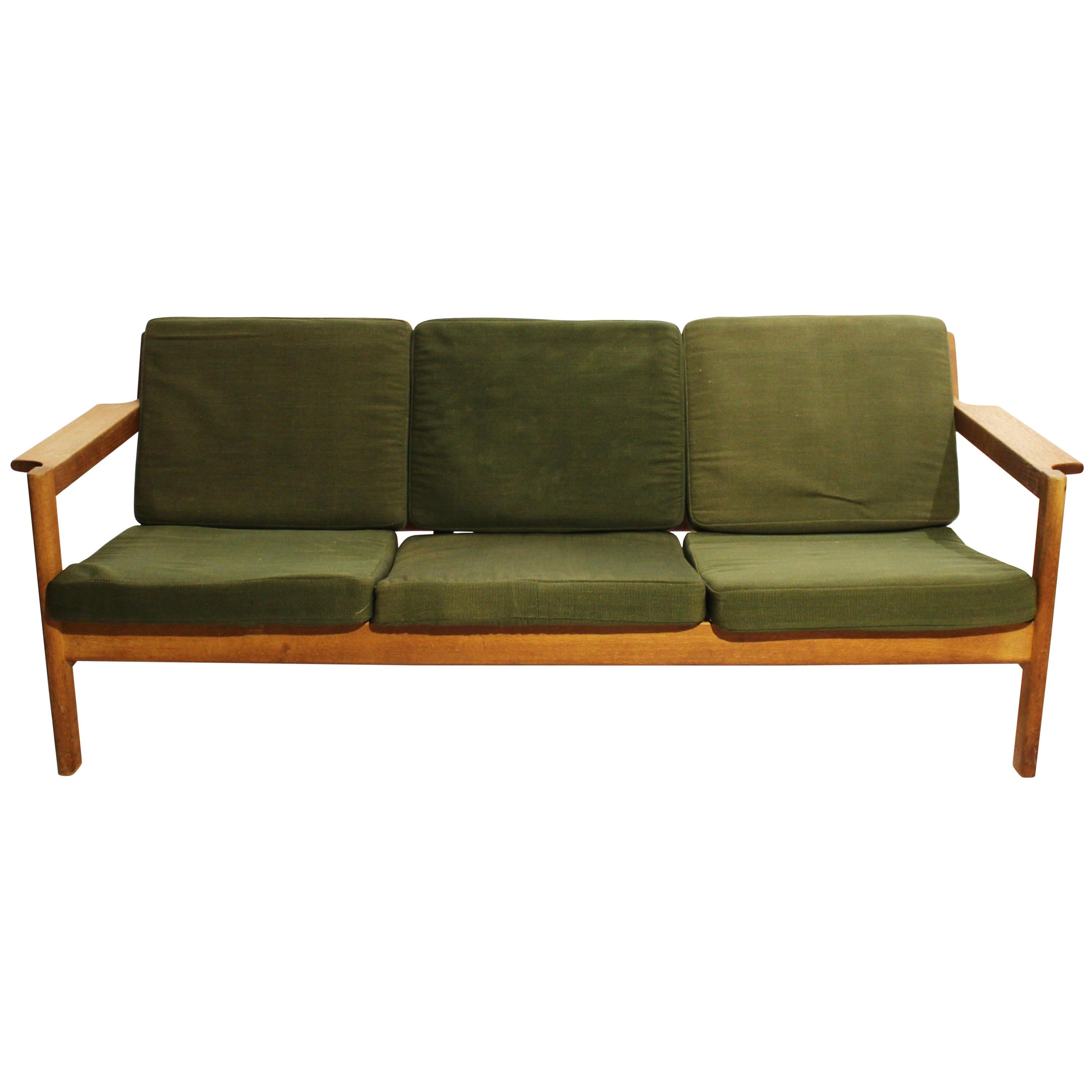 Sofa aus Eiche, Modell J103 von Børge Mogensen für FDB, 1960er Jahre