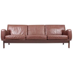 Sofa in Patinated Leather by Eran