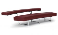 Sofá de cuero rojo ClassiCon Monte Carlo Design Eileen Gray