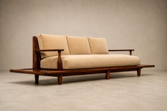 Sofa in Rosewood & Mohair by Liceu de Artes e Ofícios, Brazilian Modern, 1960s