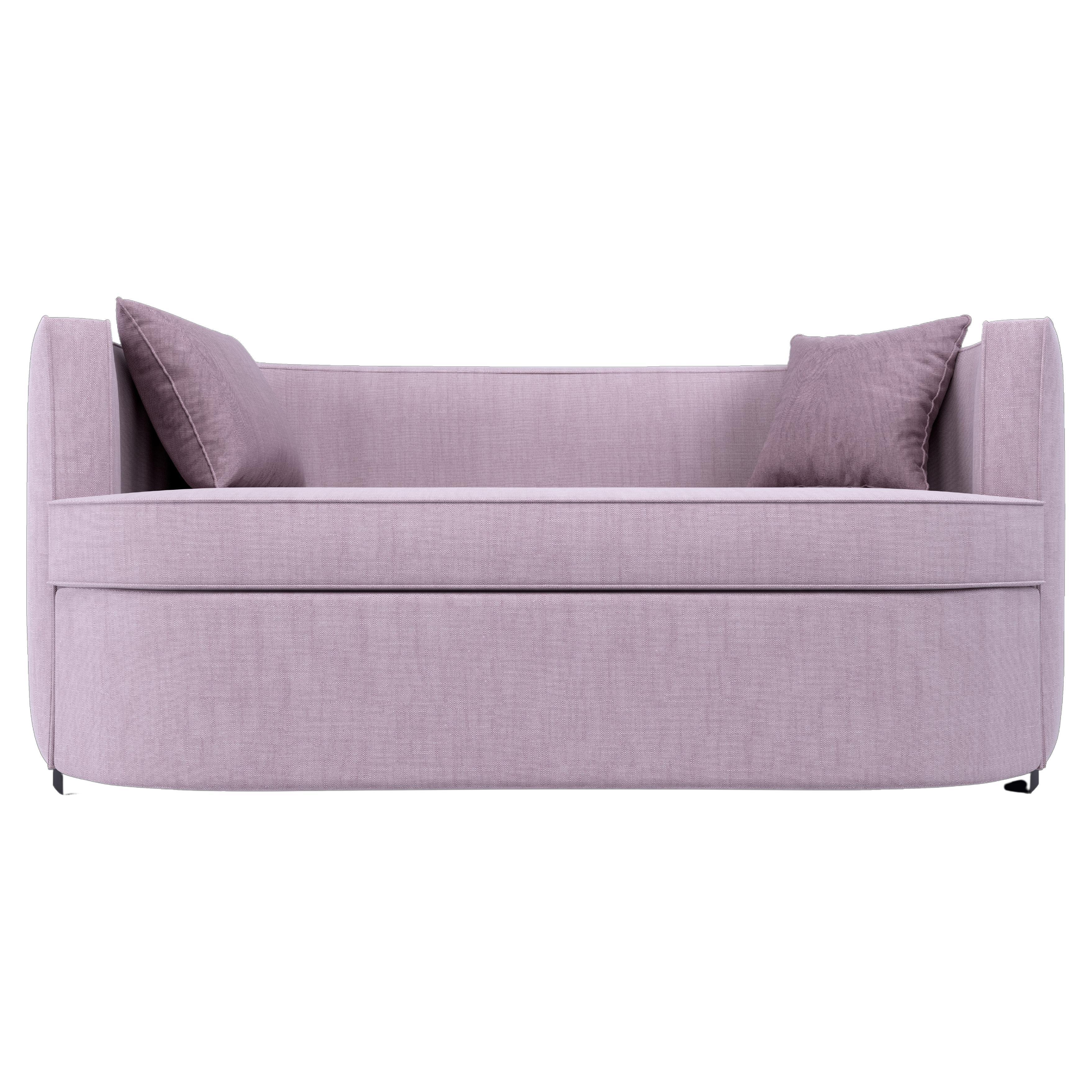 Lima Sofa, upholstered in solid ash/beech plinth with stain finish