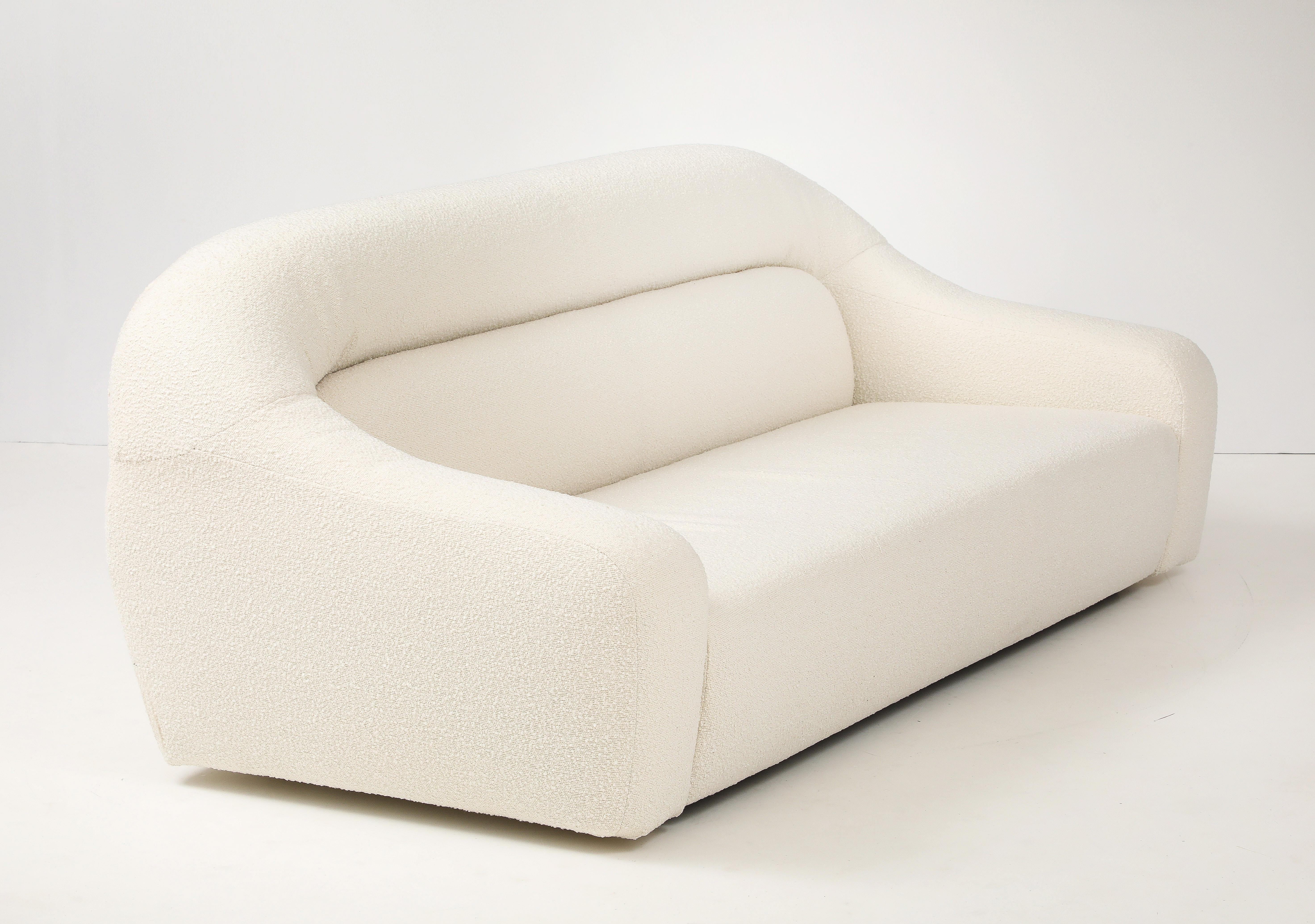 Sofá de estilo George Bighinello para Eurosalotto en Boucle Marfil, Italia en venta 2