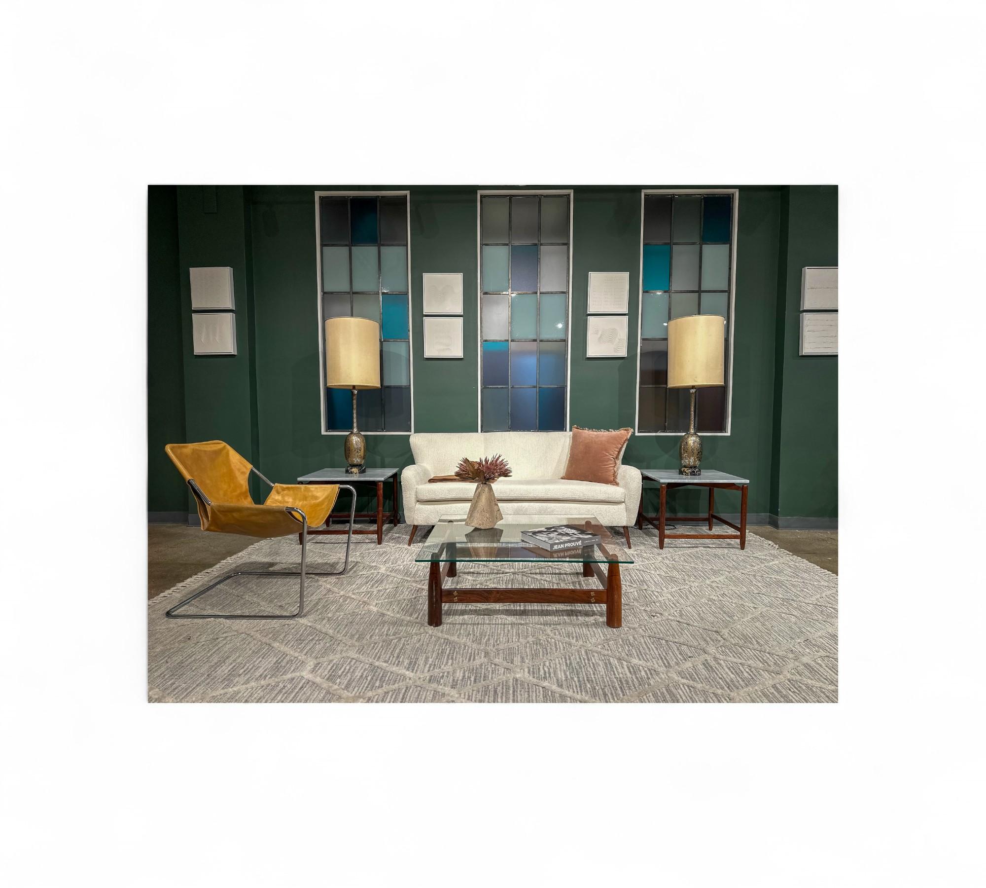 Sofa in White Boucle, Forma Brazil, 1960s - Lot 51 For Sale 11