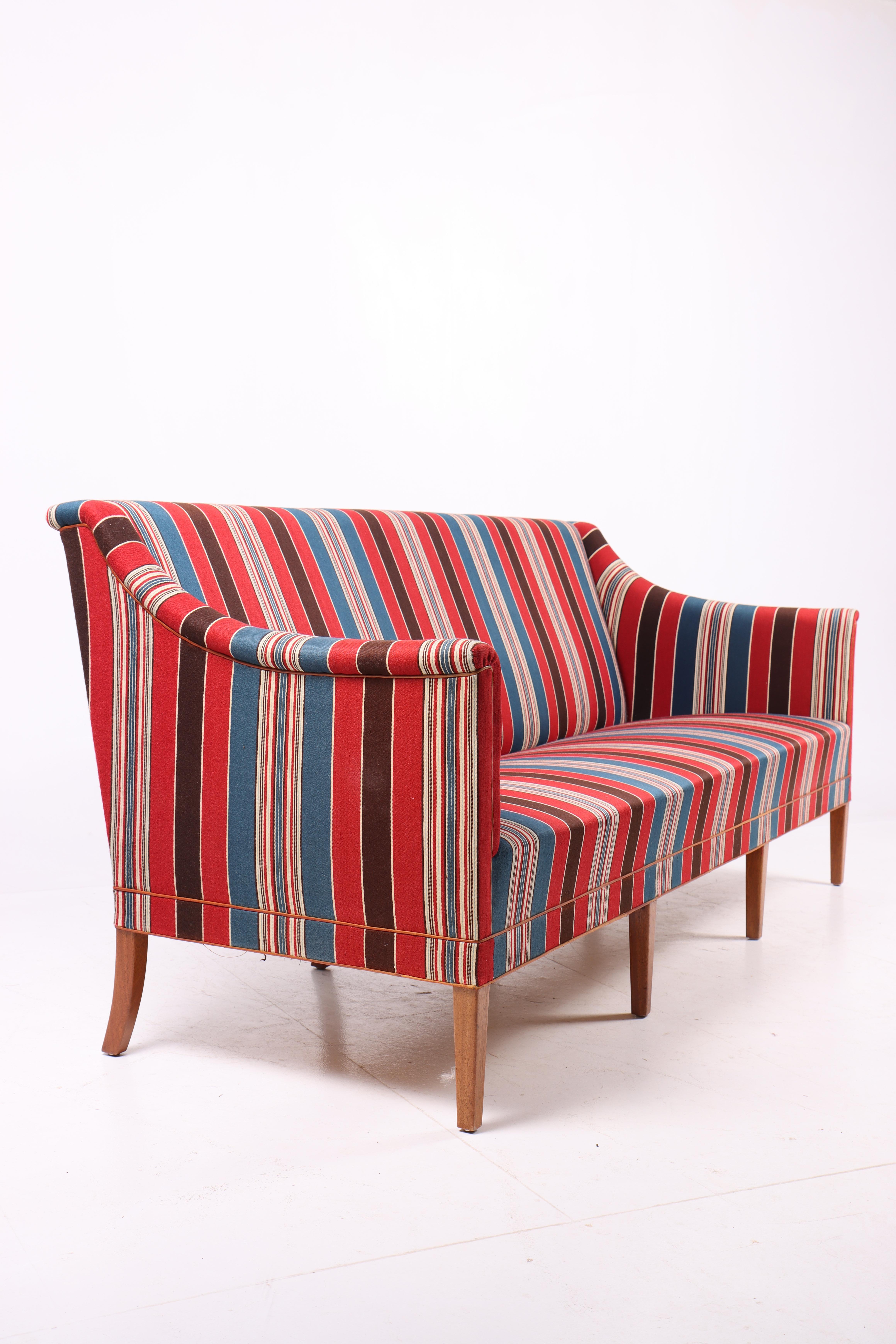 Mid-20th Century Sofa in Wool by Kaare Klint For Rud Rasmussen, 1950s For Sale