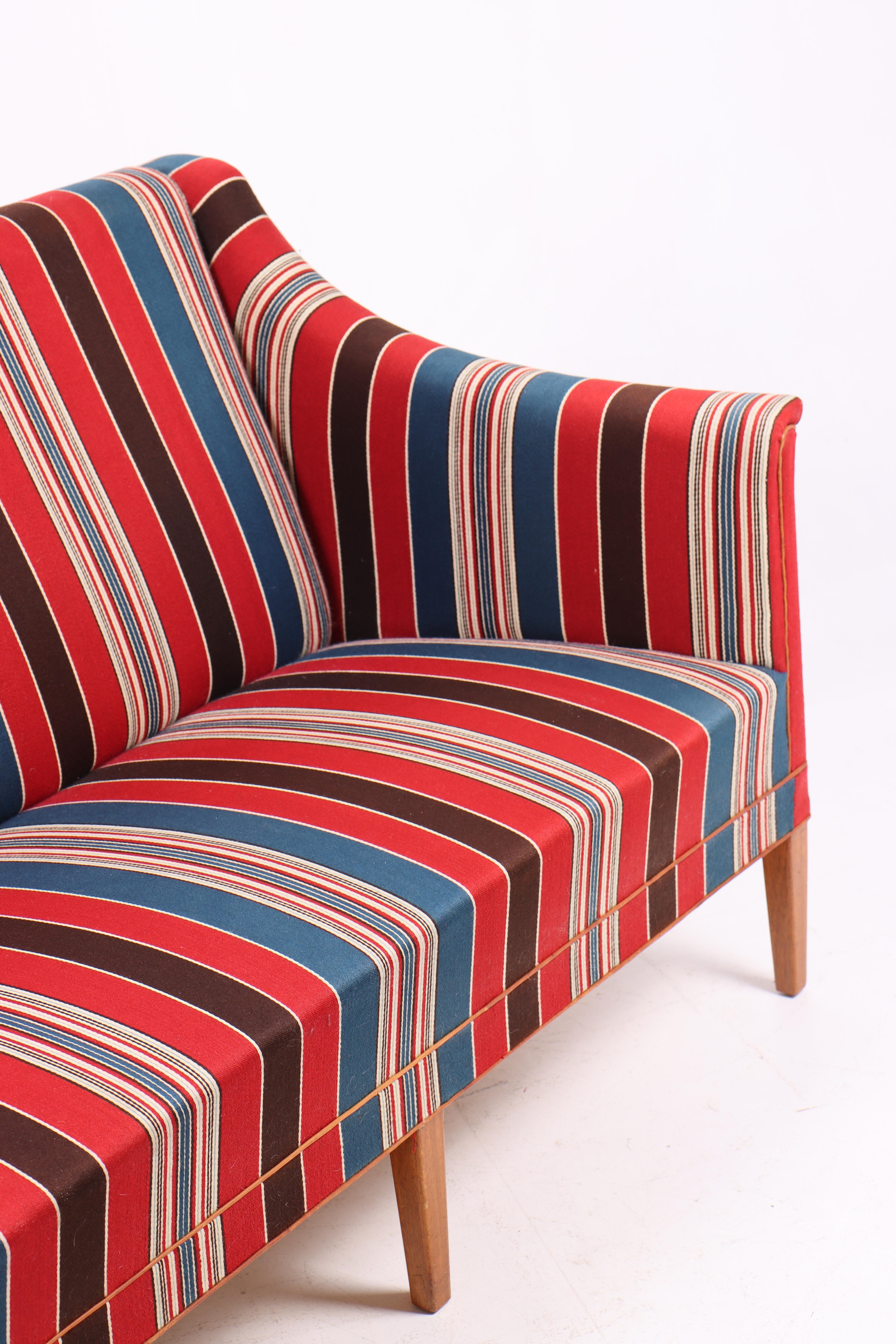 Sofa in Wool by Kaare Klint For Rud Rasmussen, 1950s For Sale 2