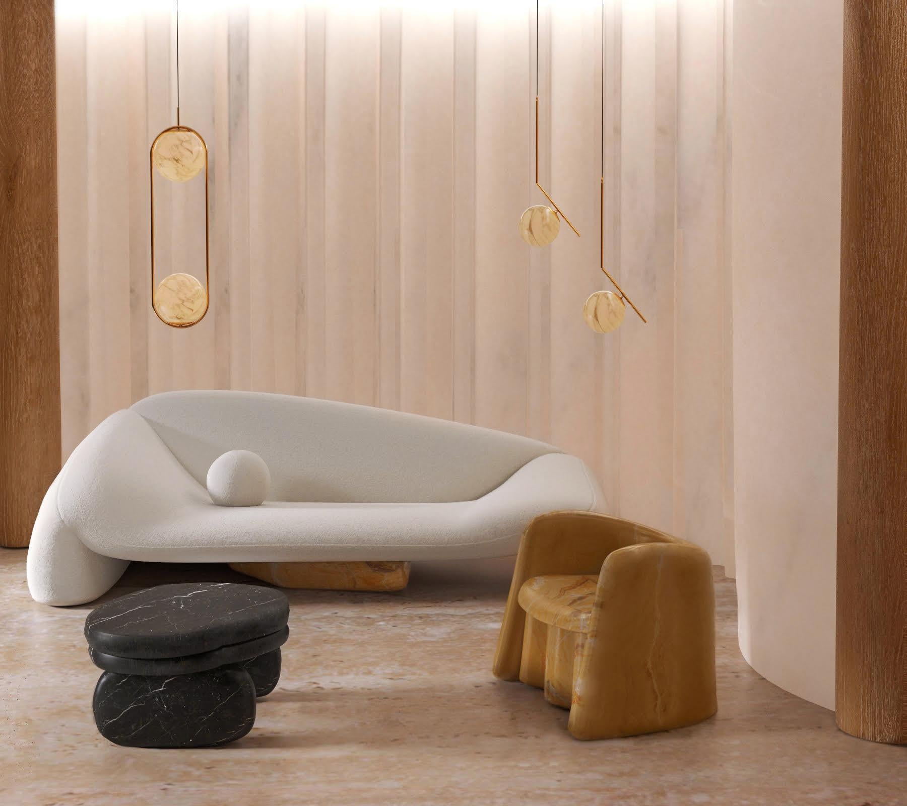 Sofa Jell Kvadrat Muster Stoff-Marmor-Finish von Alter Ego Studio im Zustand „Neu“ im Angebot in Castelo da Maia, 11