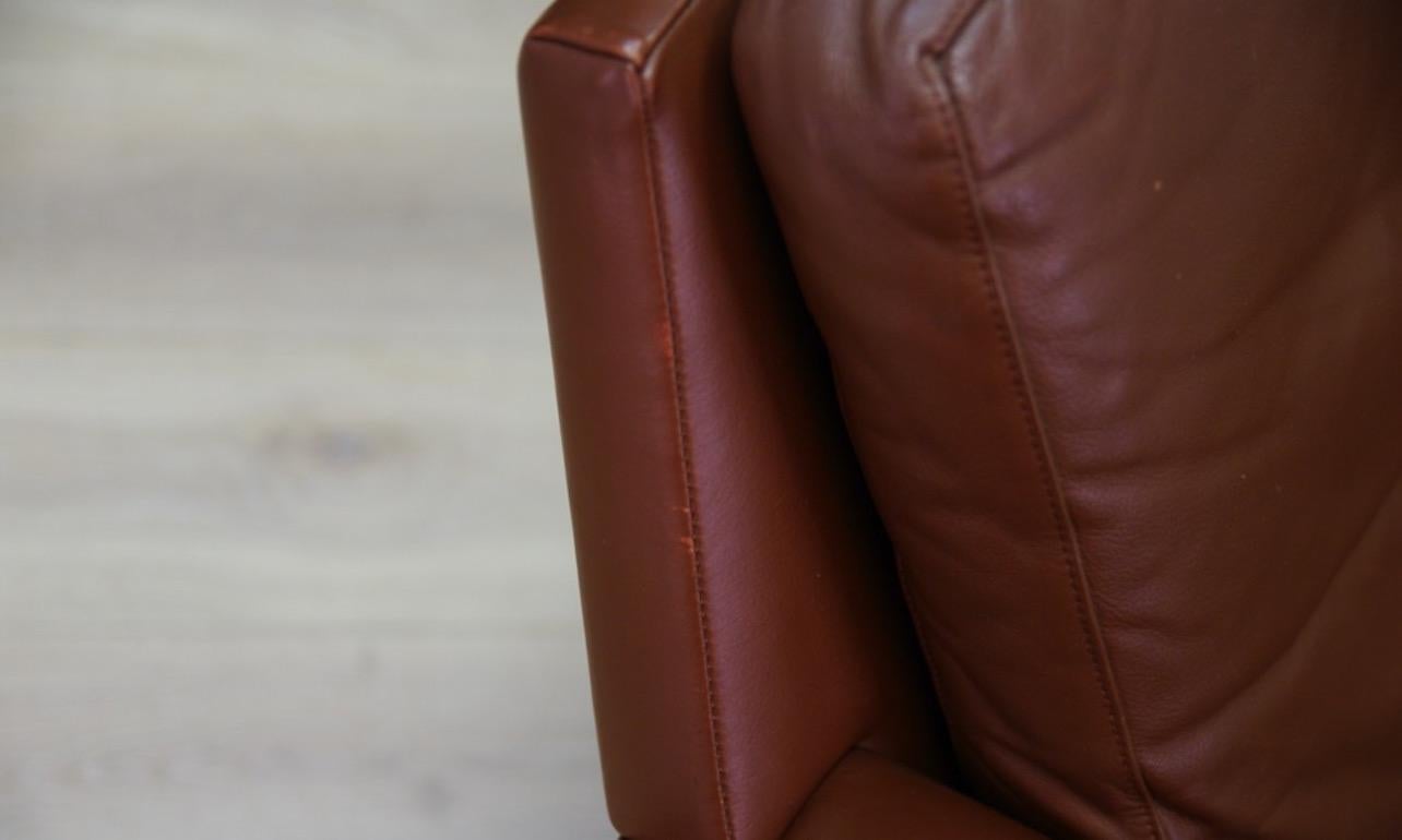 Sofa Leather Vintage Danish Design Retro 1
