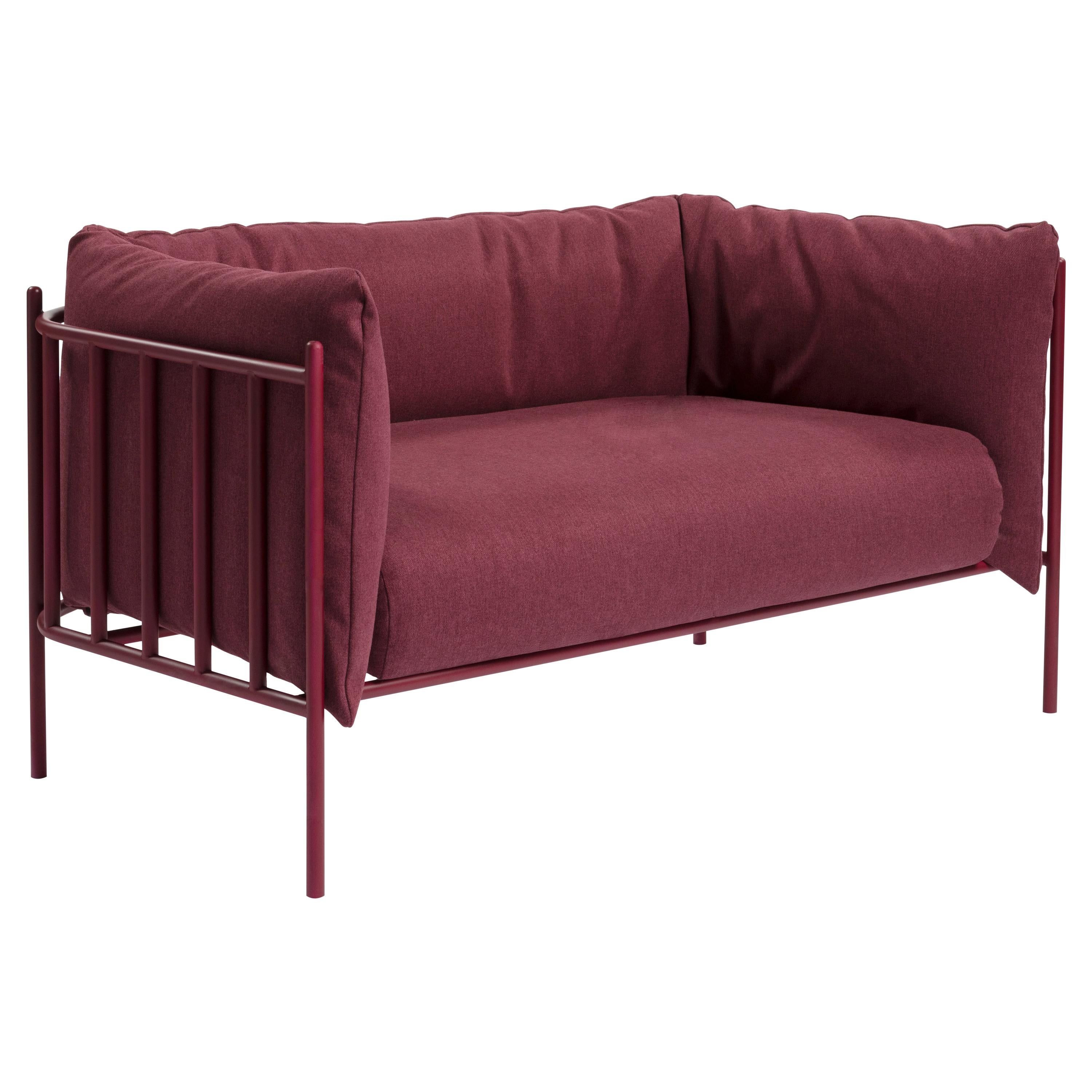 Sofa Loggia Upholstered in Velvet by Debonademeo for Medulum For Sale
