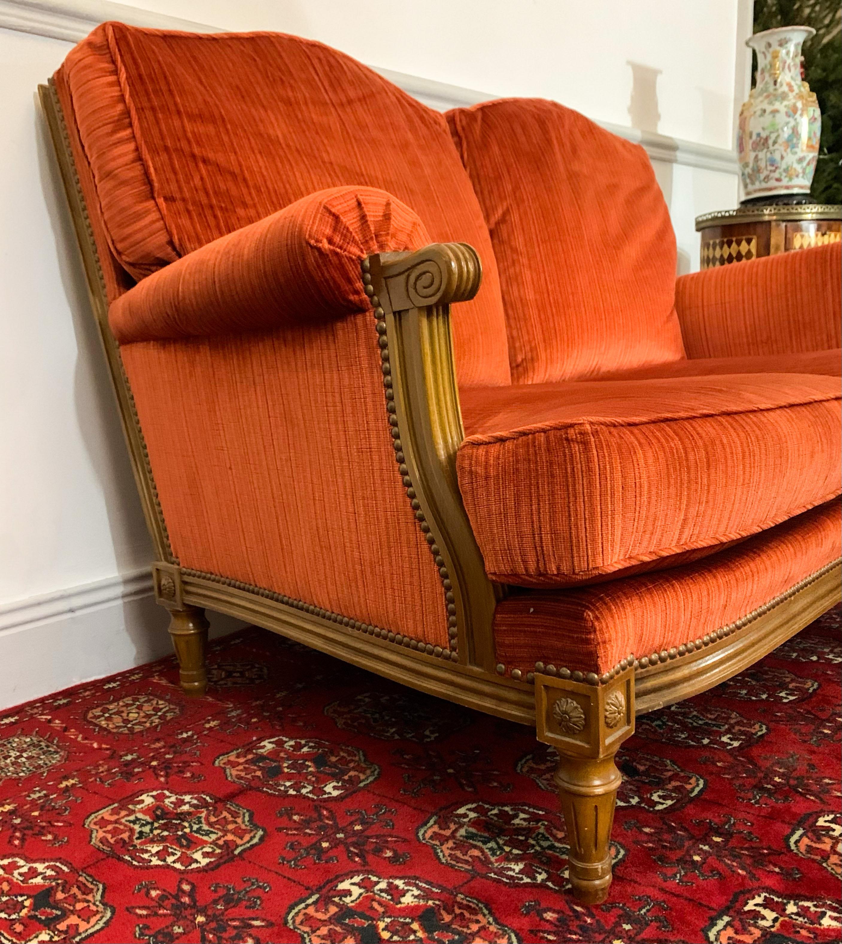 Sofa Louis XVI Style In Good Condition In Beuzevillette, FR
