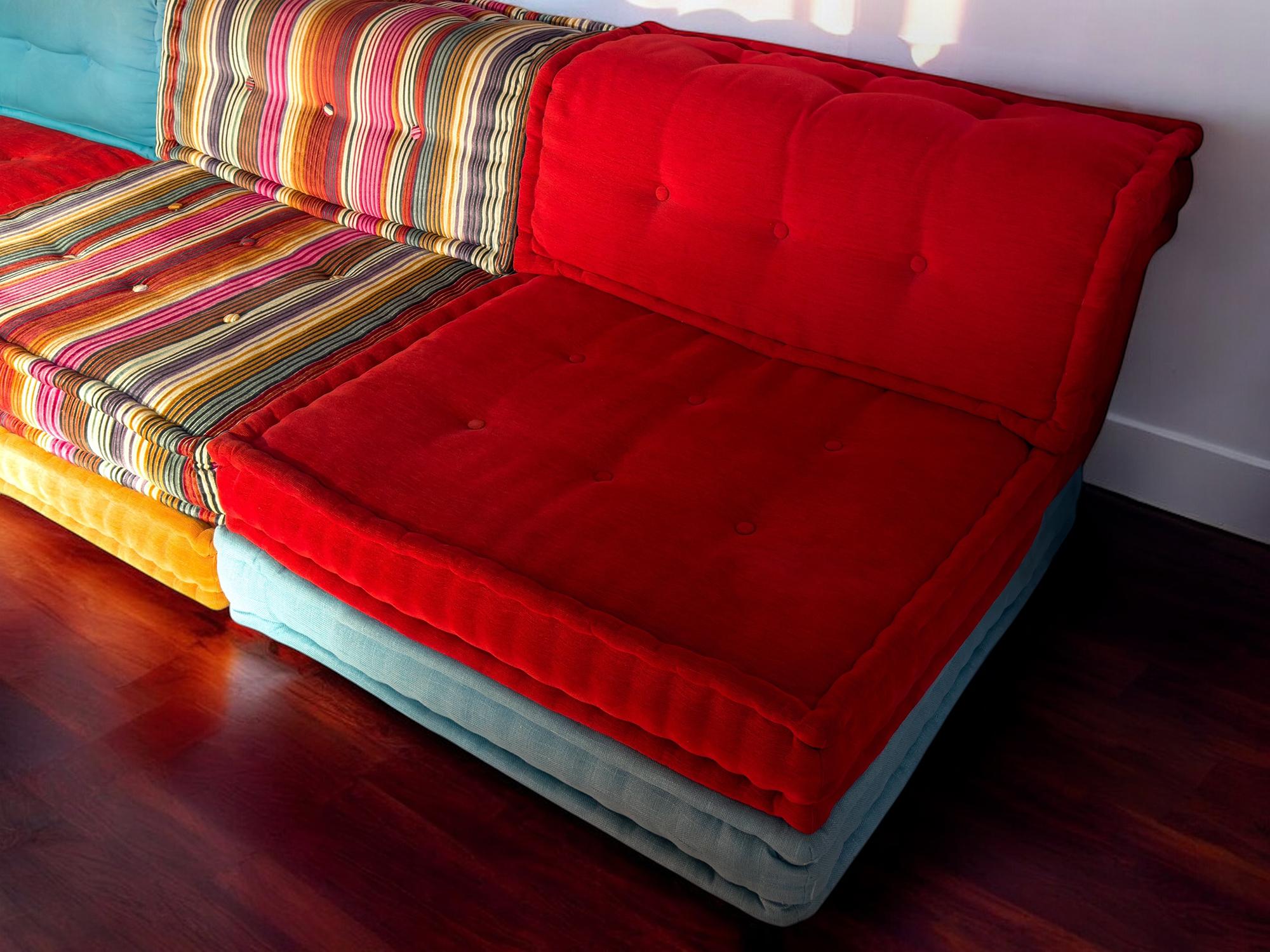 Sofa Mah Jong by Kenzo & Missoni for Roche Bobois, set of 15 pieces, 2000s 7