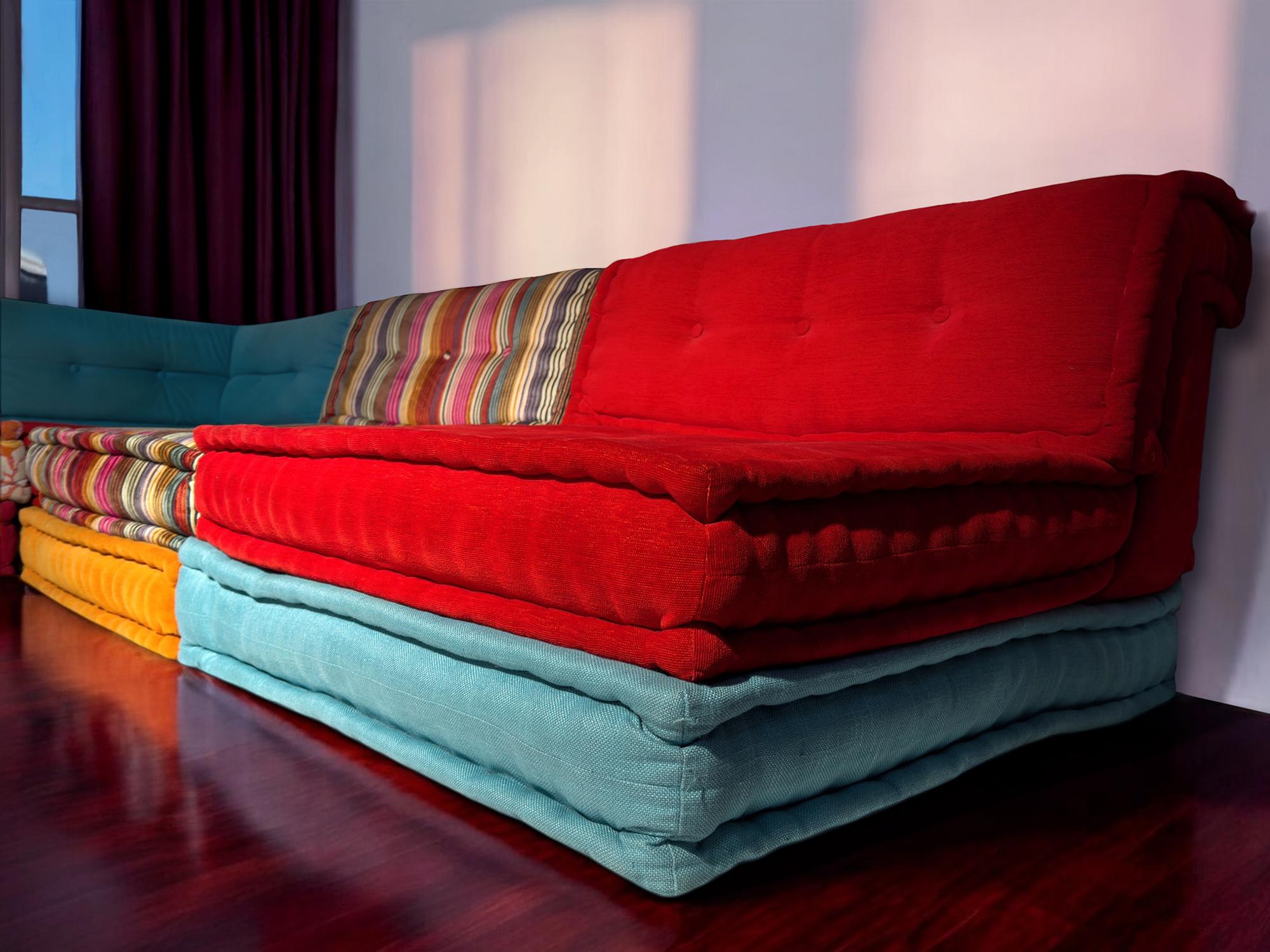 Sofa Mah Jong by Kenzo & Missoni for Roche Bobois, set of 15 pieces, 2000s 8