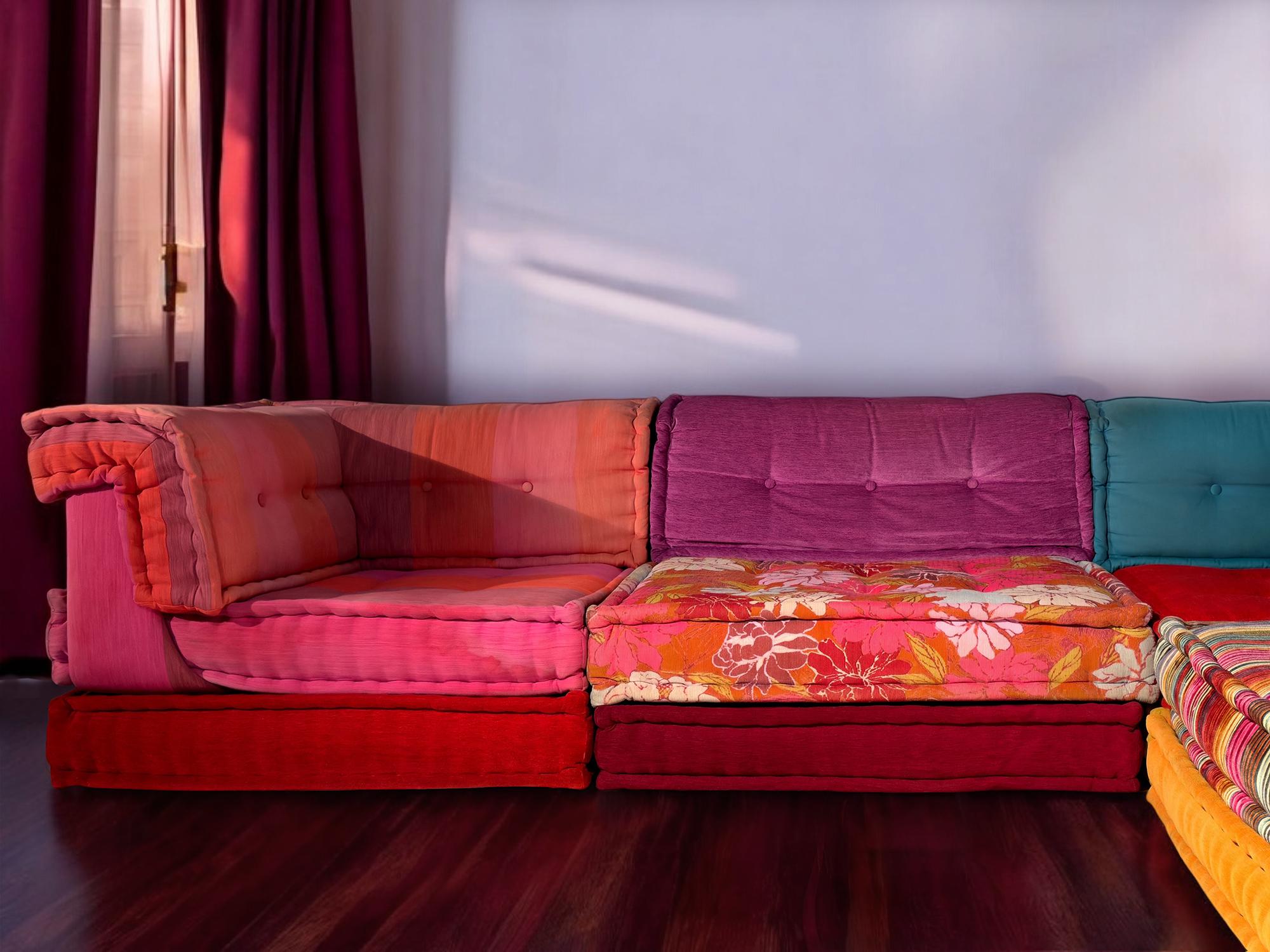 Contemporary Sofa Mah Jong by Kenzo & Missoni for Roche Bobois, set of 15 pieces, 2000s