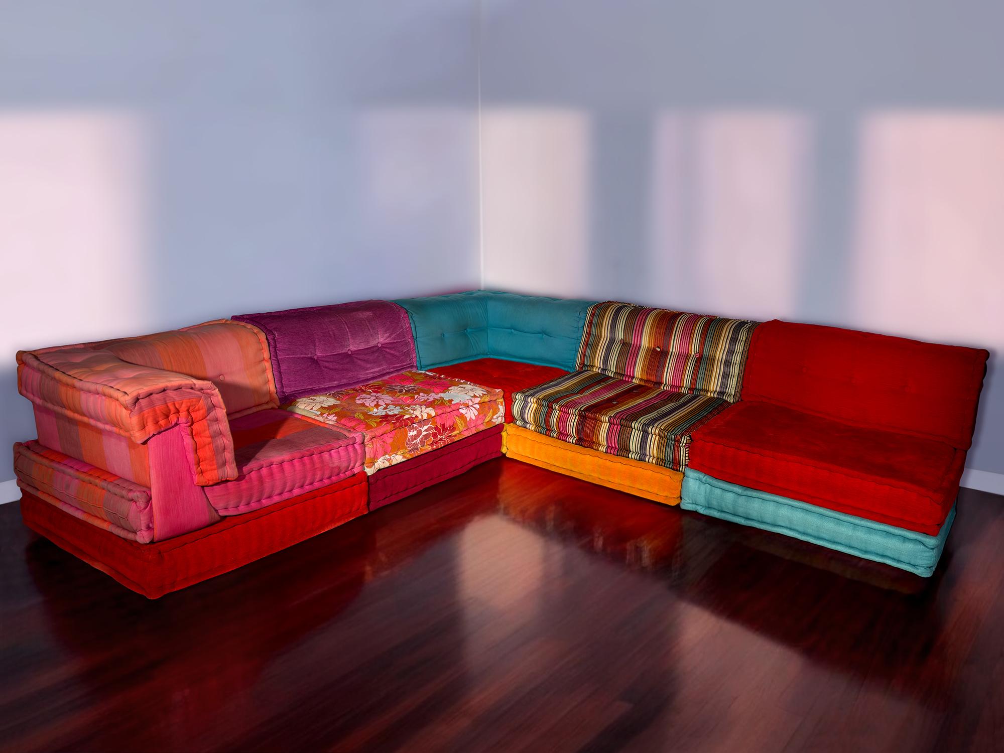 Sofa Mah Jong by Kenzo & Missoni for Roche Bobois, set of 15 pieces, 2000s 1