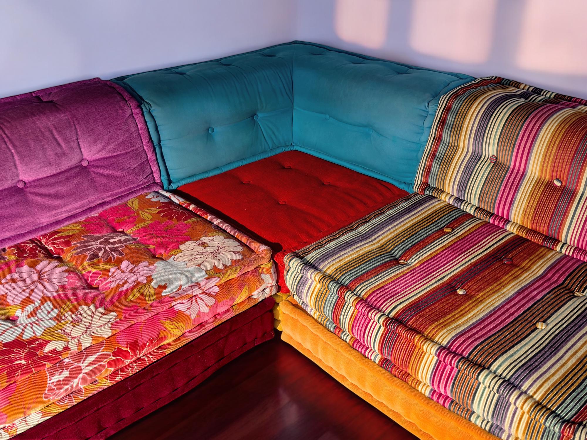 Sofa Mah Jong by Kenzo & Missoni for Roche Bobois, set of 15 pieces, 2000s 3